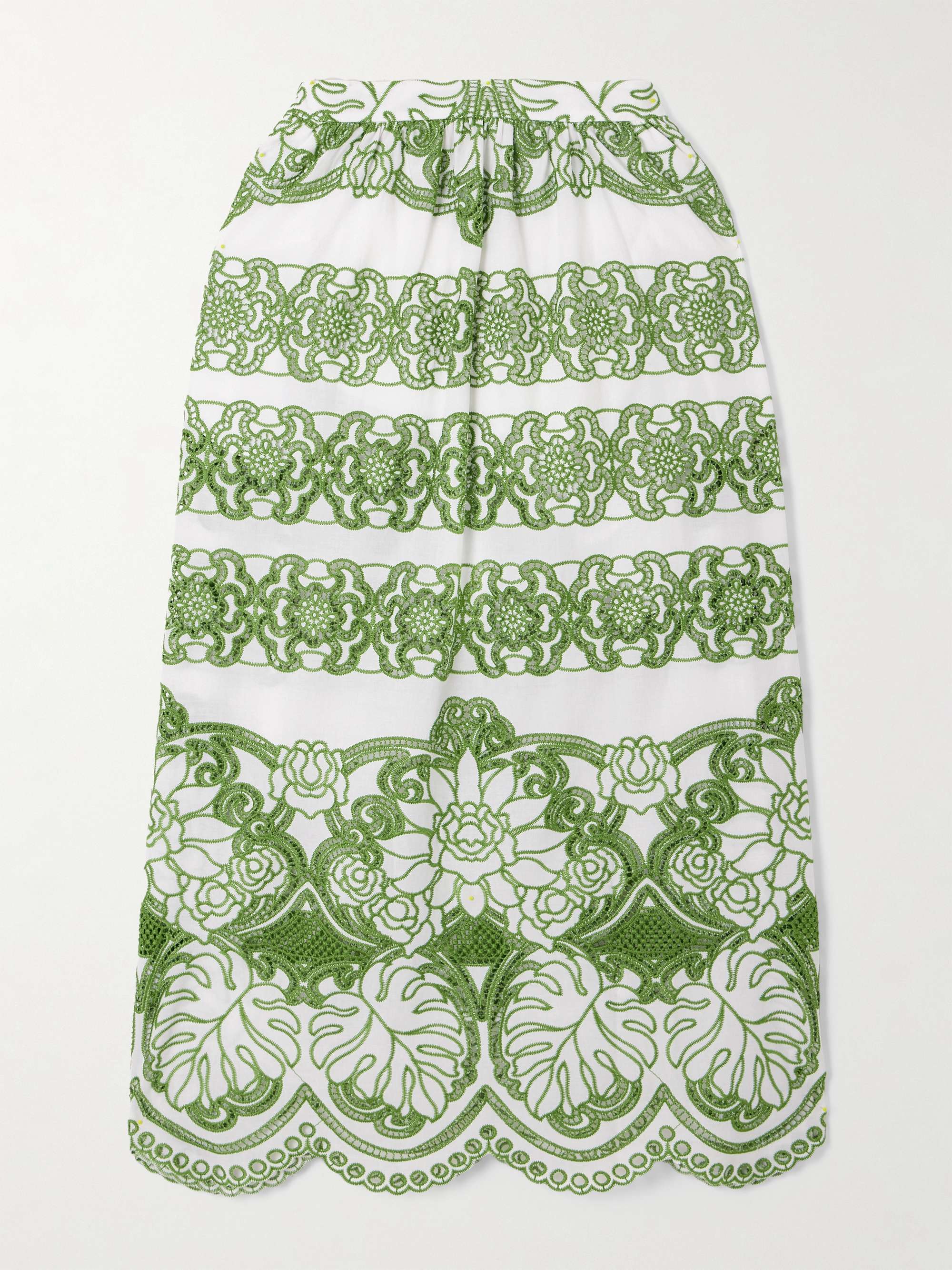 Belan scalloped broderie anglaise maxi skirt hero visual