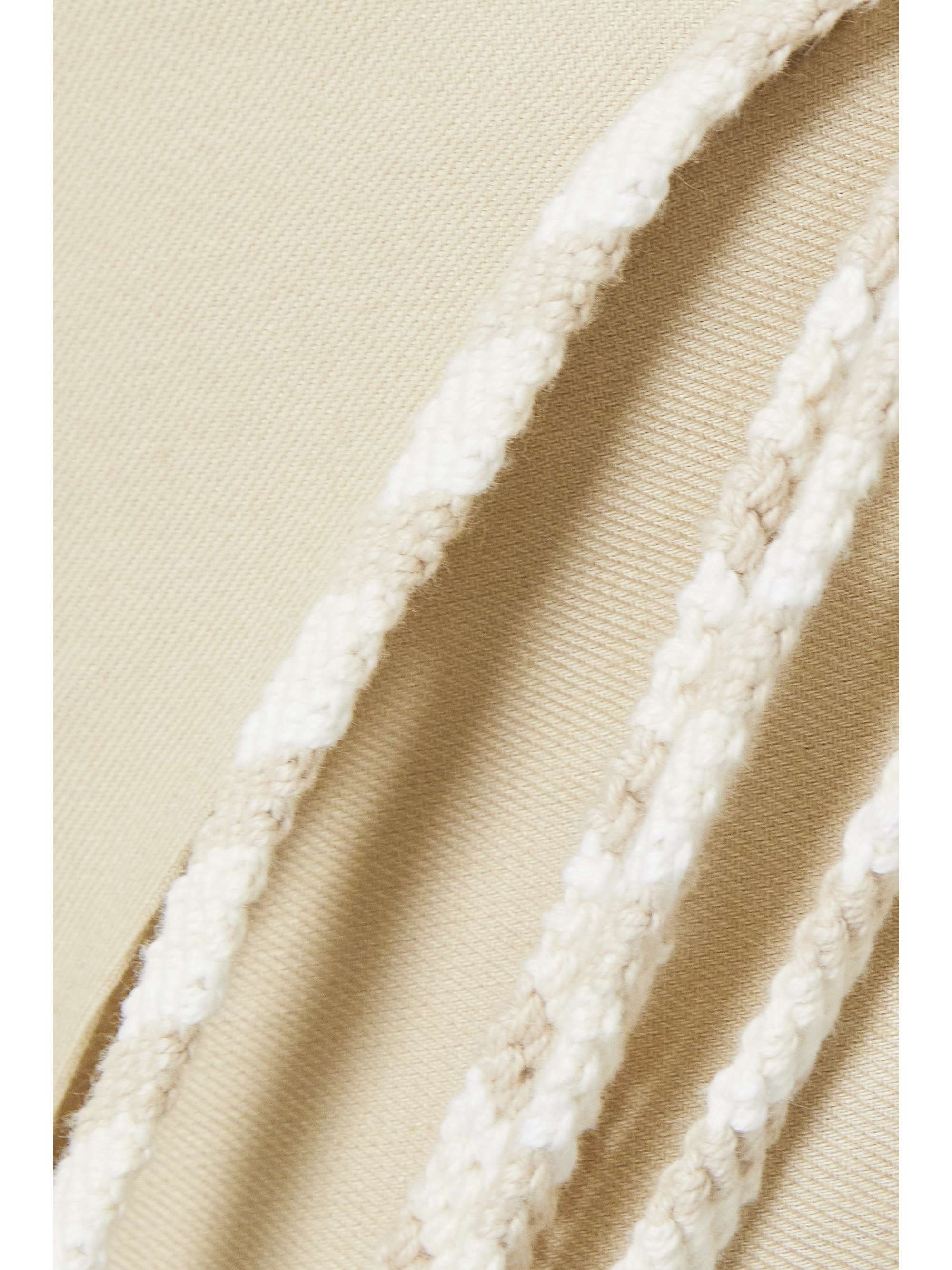 Antigua tie-detailed linen midi wrap skirt view