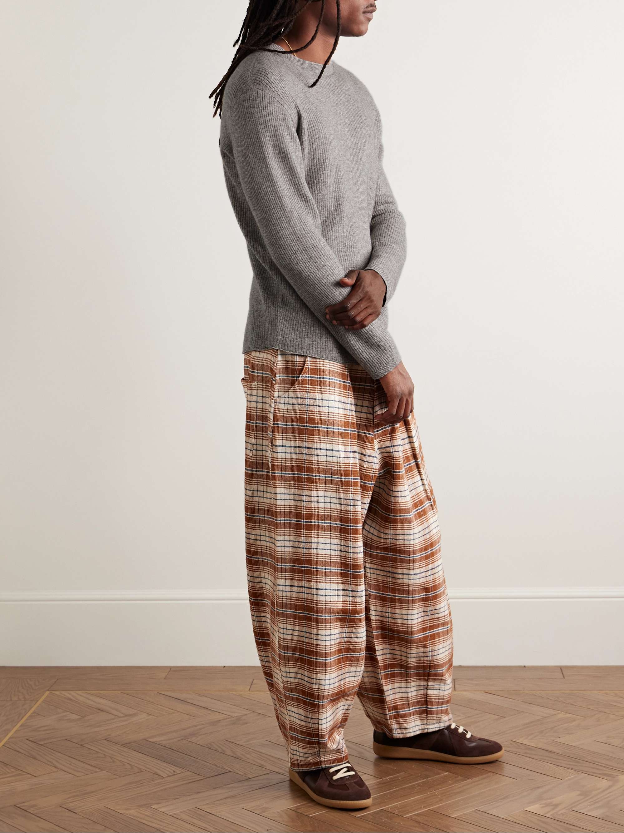 Slim-Fit Ribbed Cashmere and Silk-Blend Sweater view