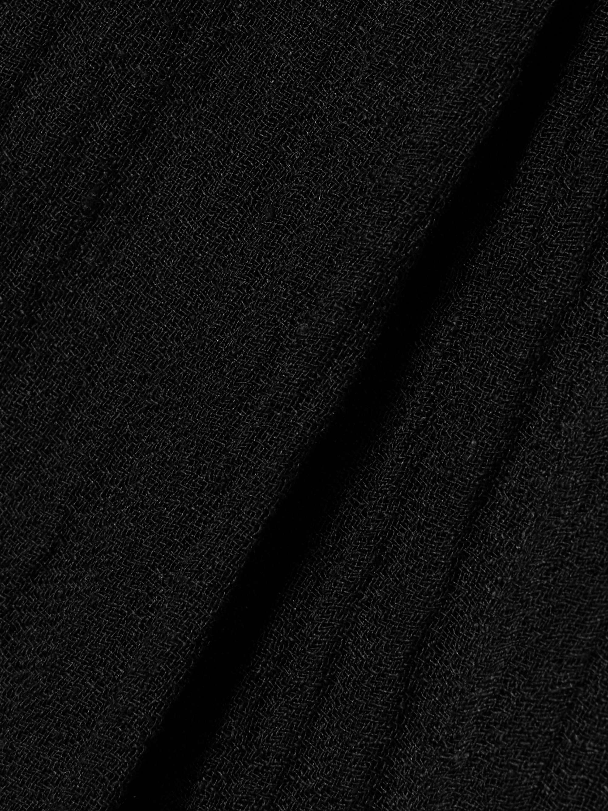 + NET SUSTAIN pleated crinkled linen-blend gauze pareo view