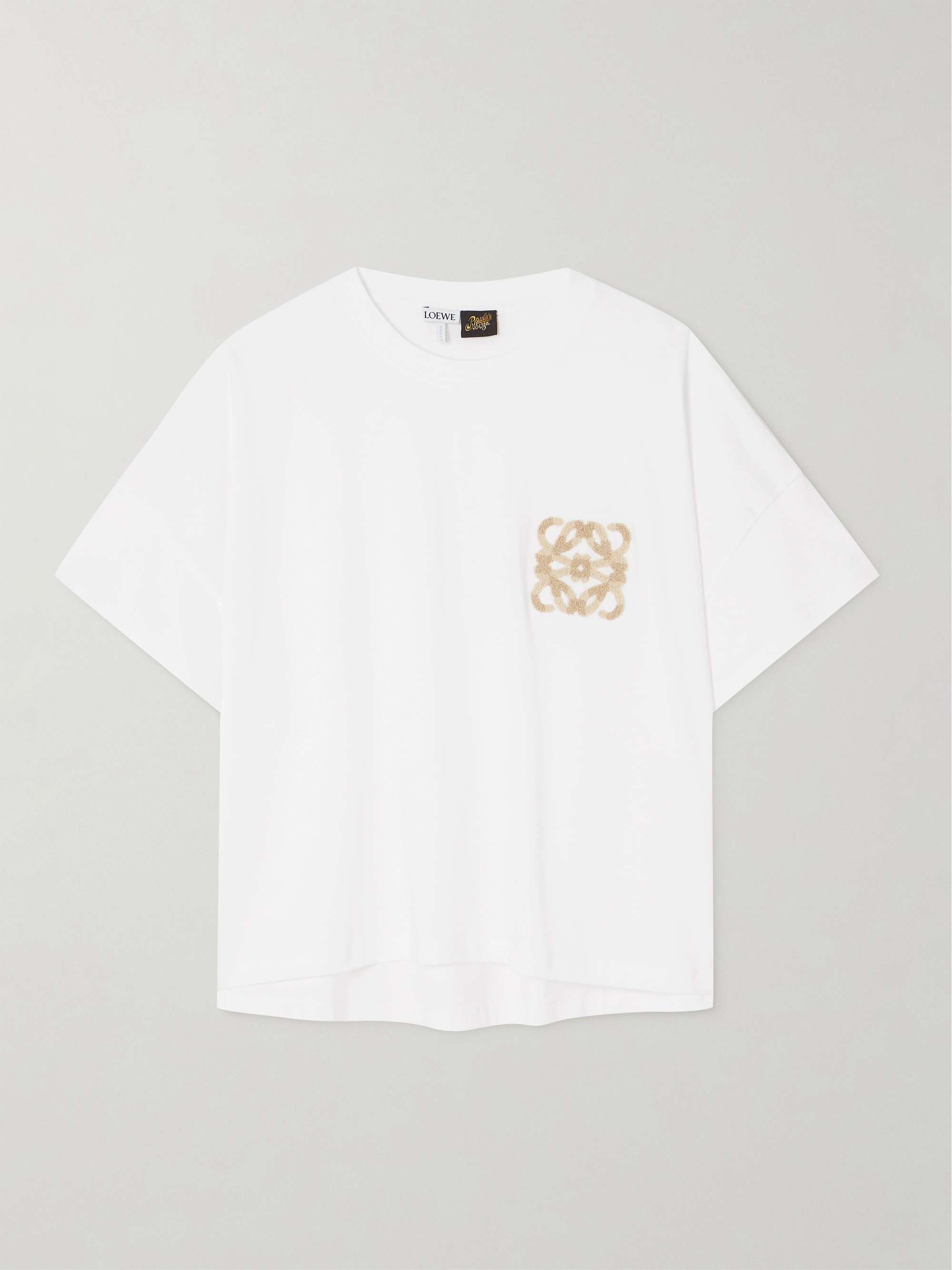 + Paula's Ibiza bouclé-appliquéd cotton-jersey T-shirt hero visual