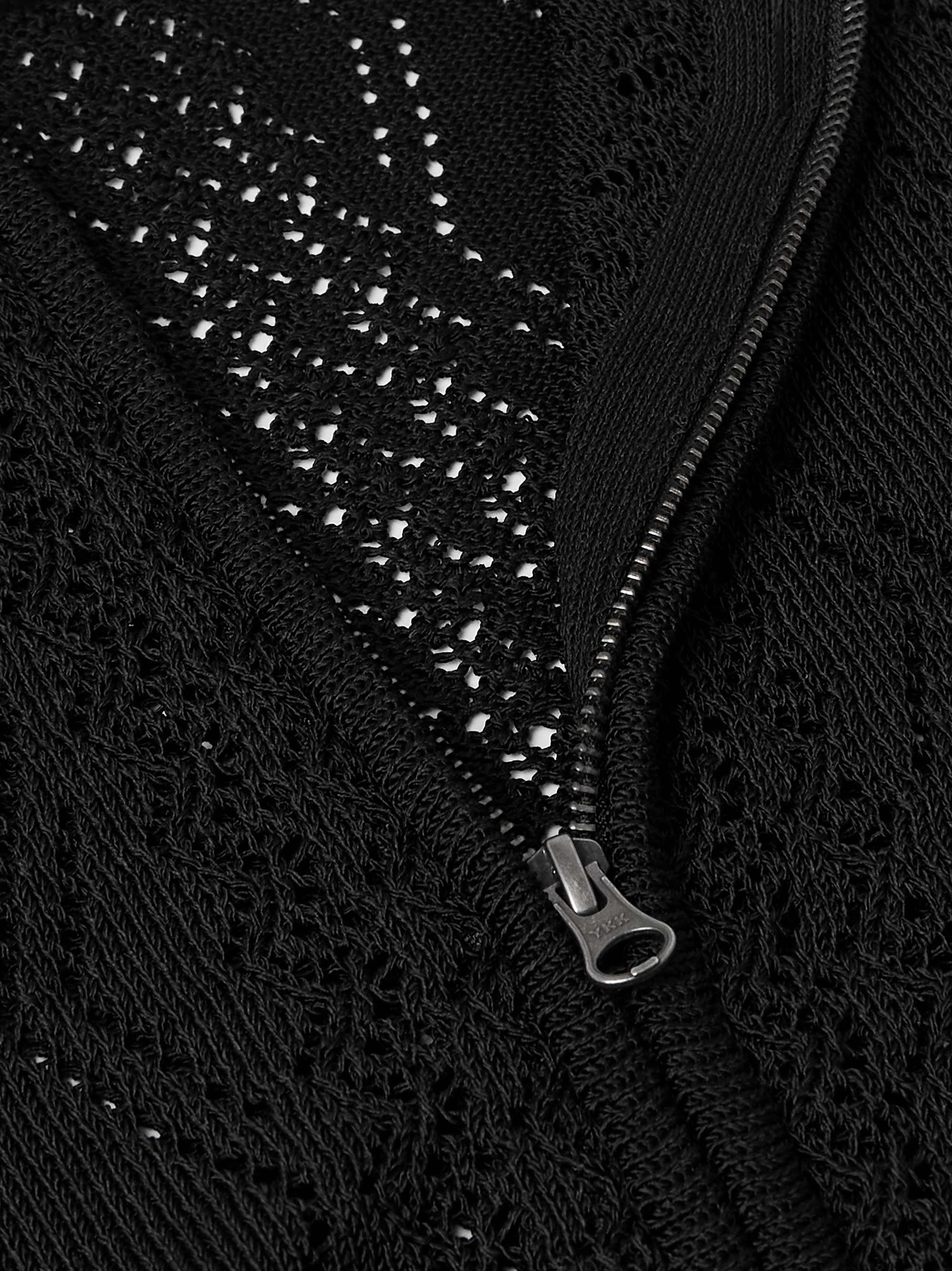 Crocheted Zip-Up Cardigan view
