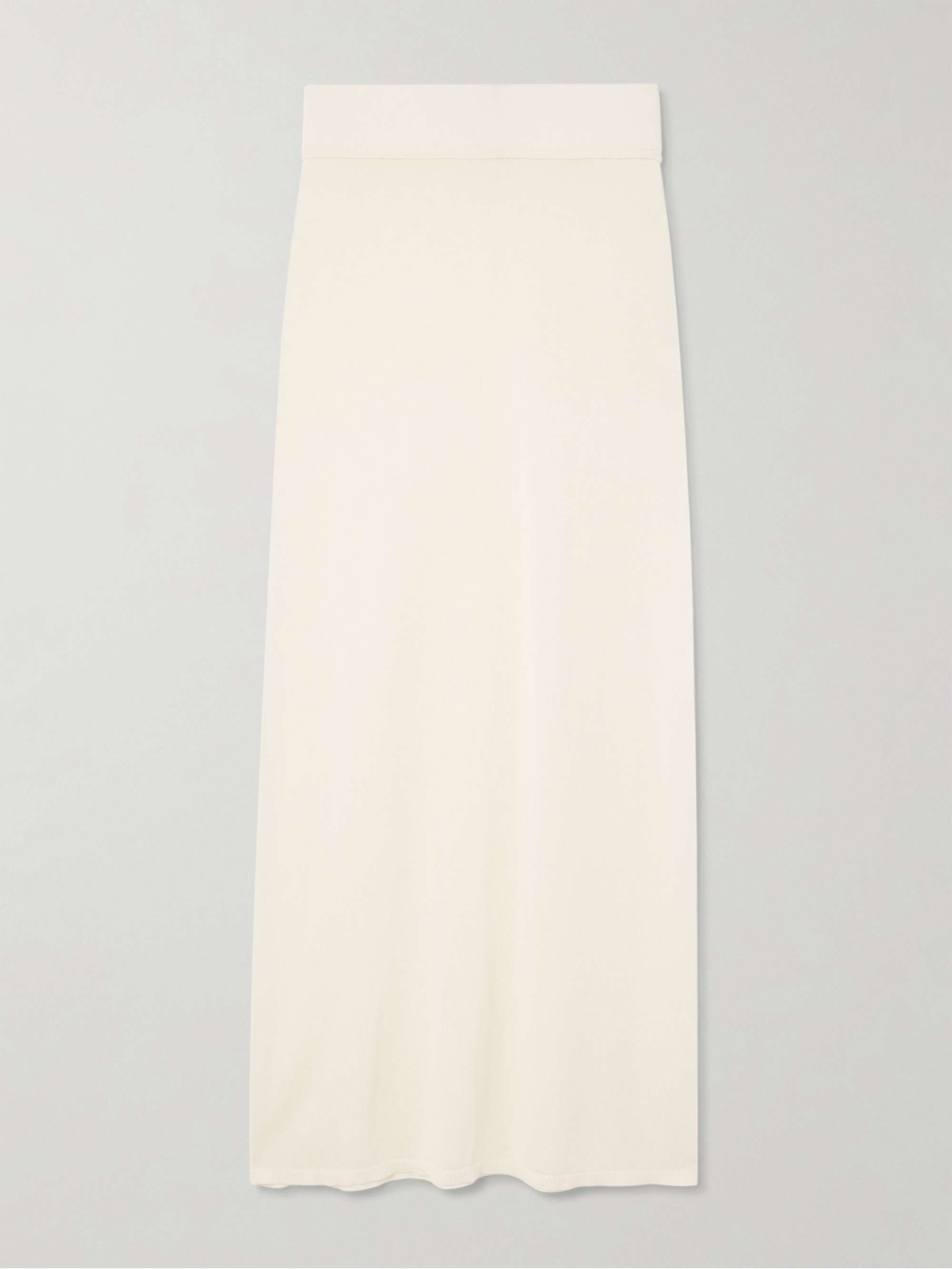 Lyocell and cashmere-blend maxi skirt hero visual