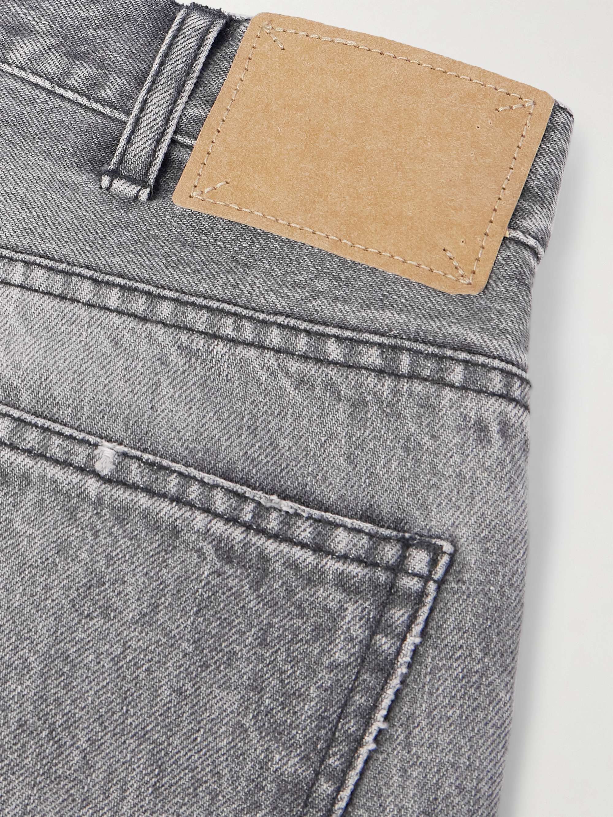 Valley Straight-Leg Distressed Jeans view