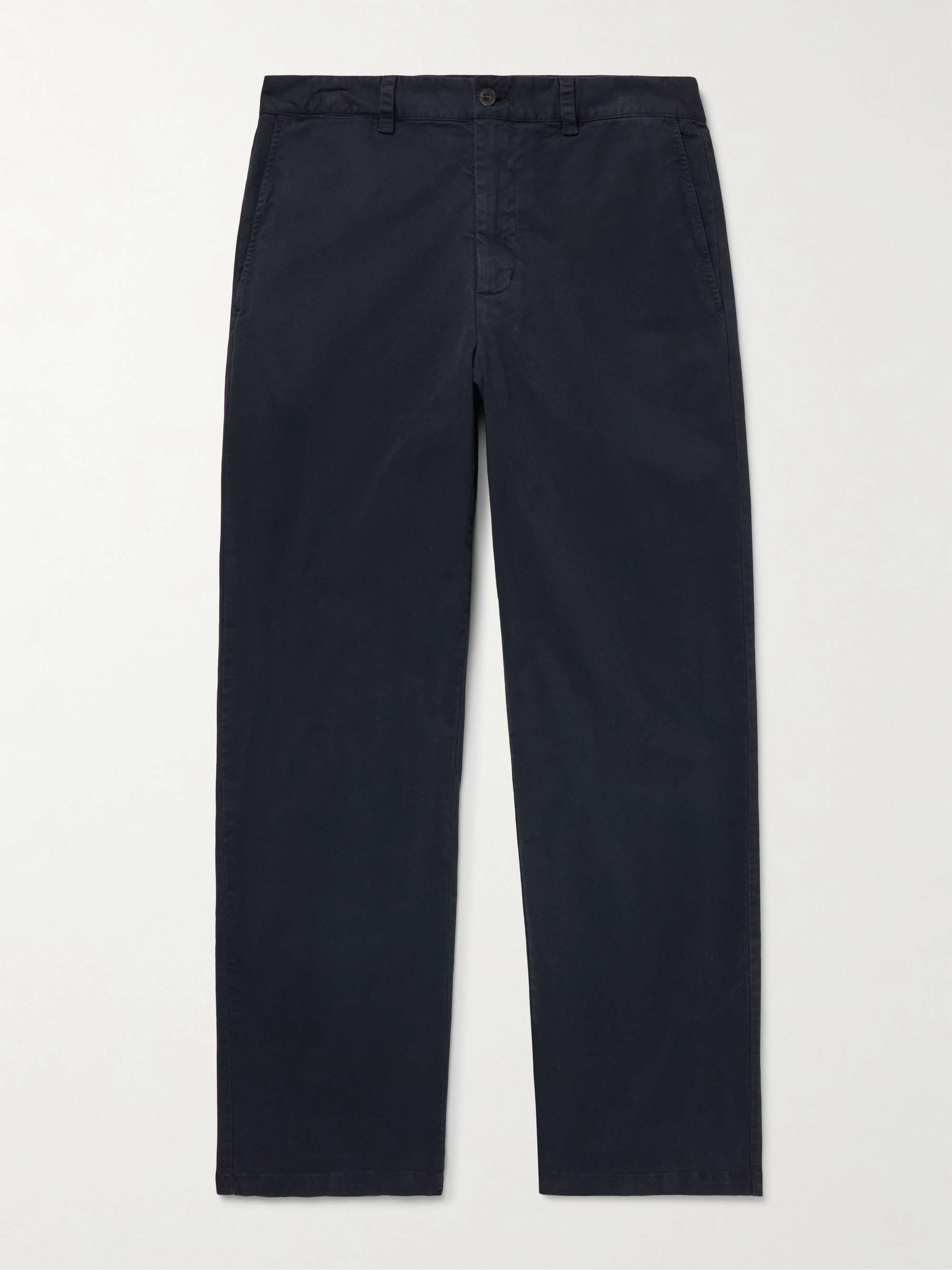 Carsen Straight-Leg Cotton-Blend Twill Trousers hero visual