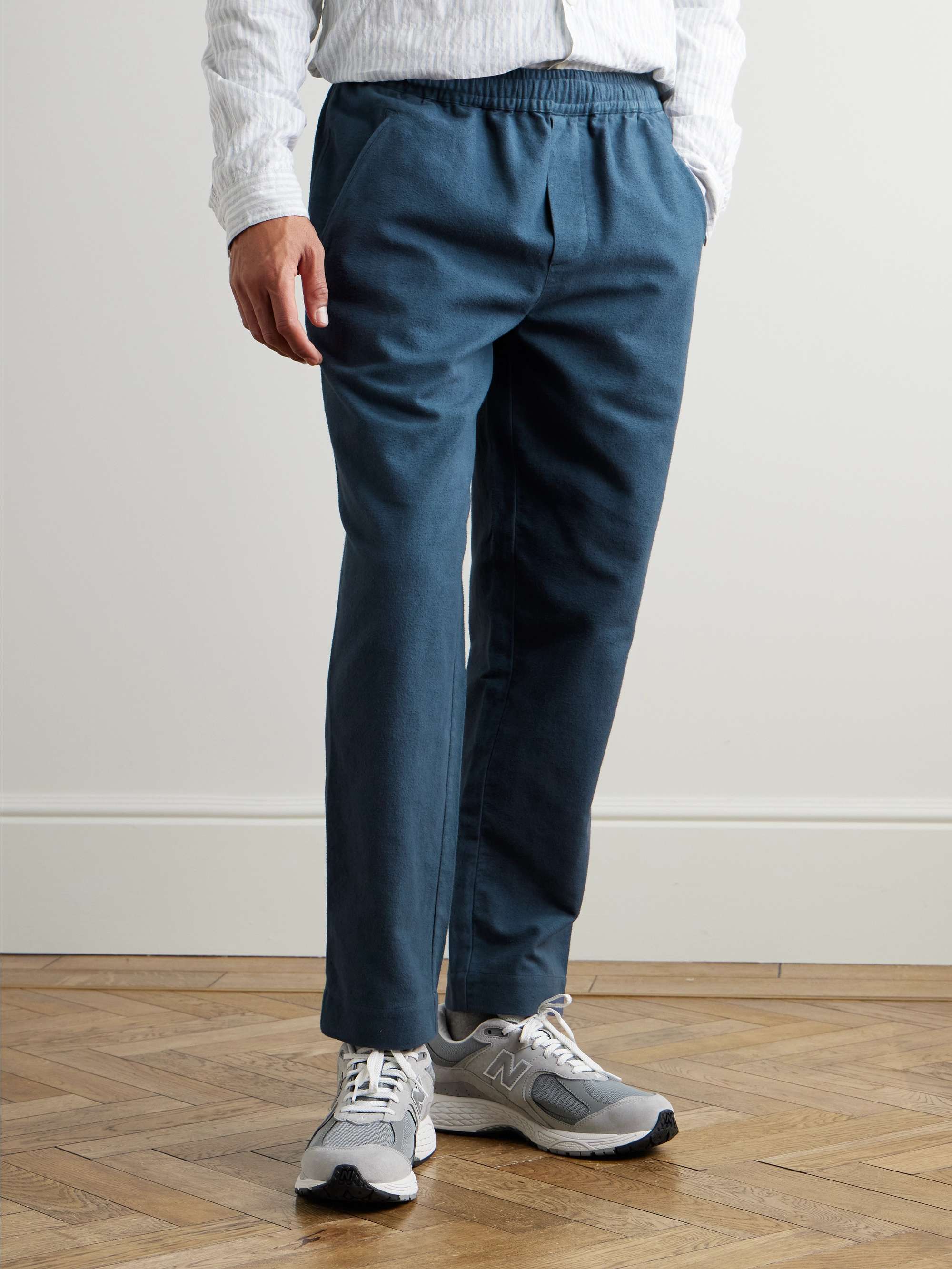 Assembly Straight-Leg Cotton-Moleskin Trousers view