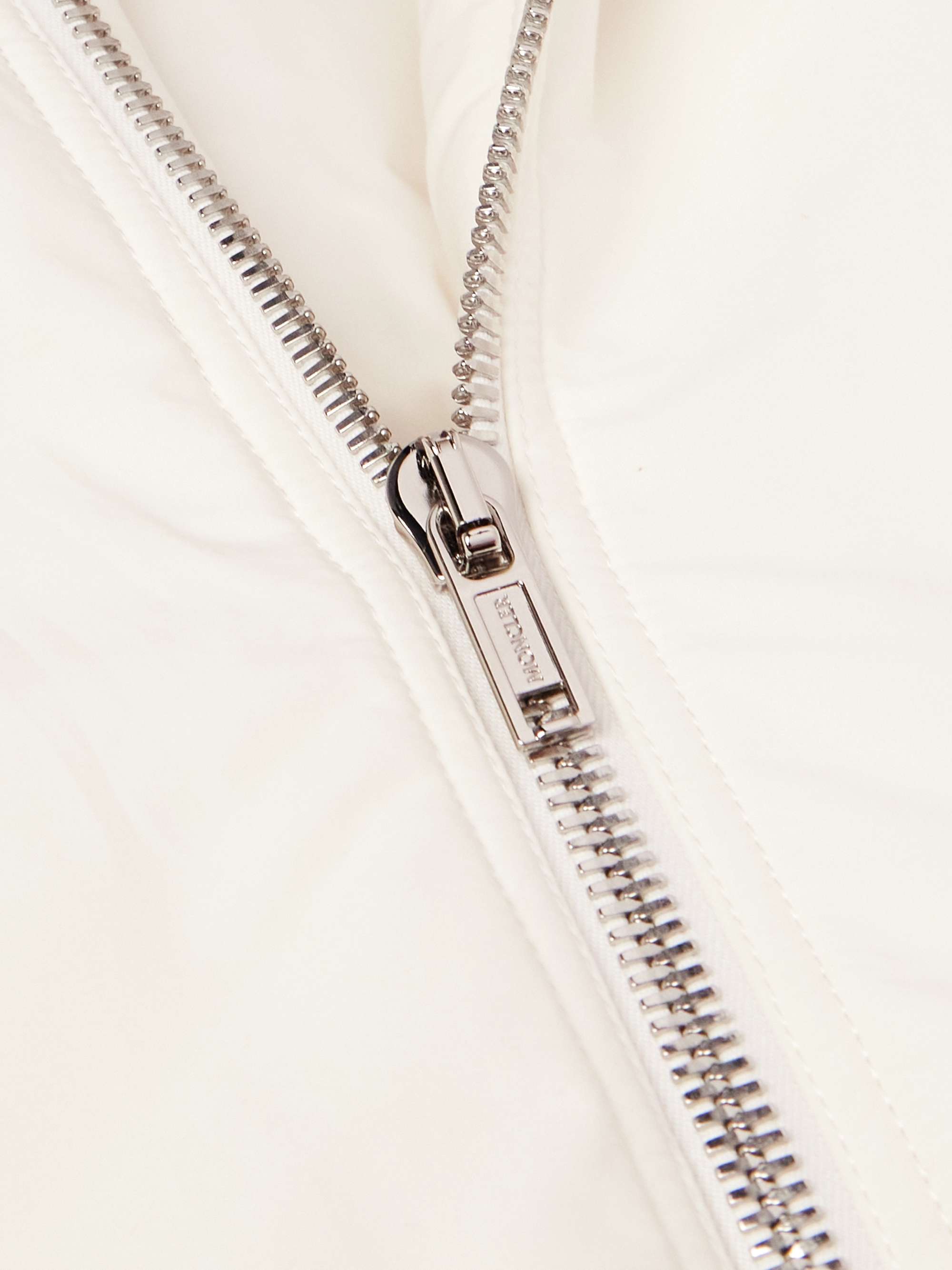 + Moncler Alice Logo-Appliquéd Shearling-Trimmed Cotton and Nylon-Blend Hooded Down Jacket view