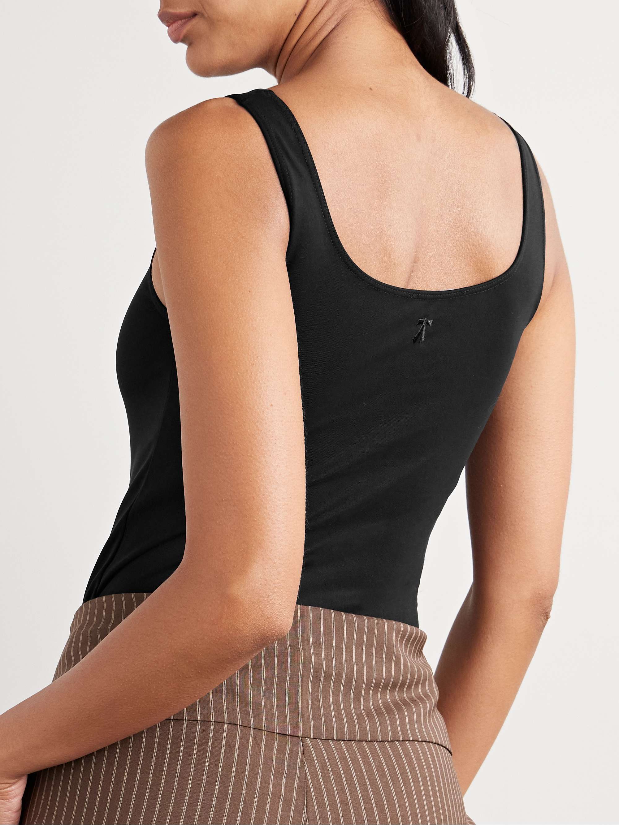 Lisa stretch-TENCEL™ Lyocell jersey thong bodysuit view