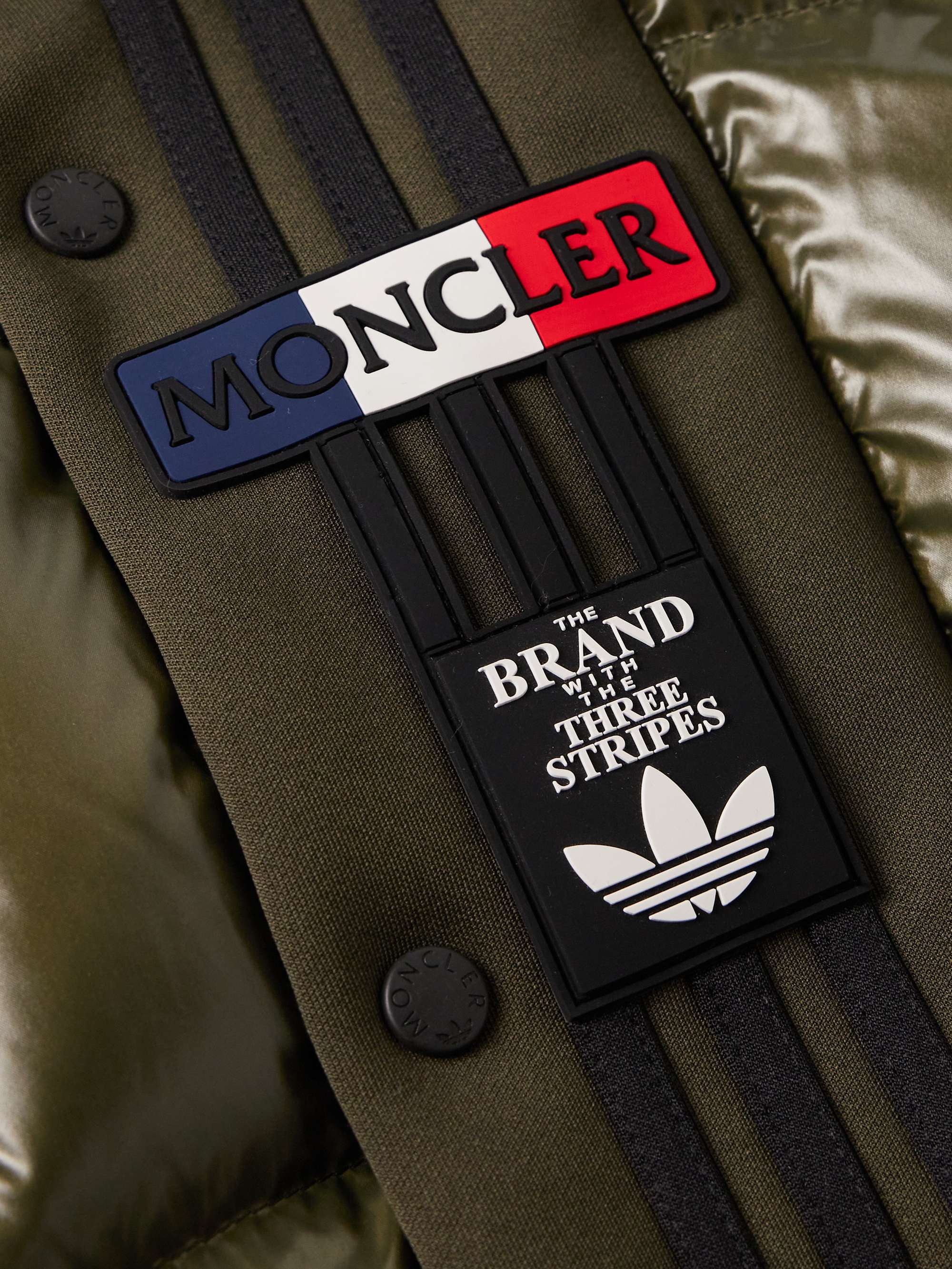 + adidas Originals Bozon Tech Jersey-Trimmed Quilted Glossed-Shell Down Gilet view
