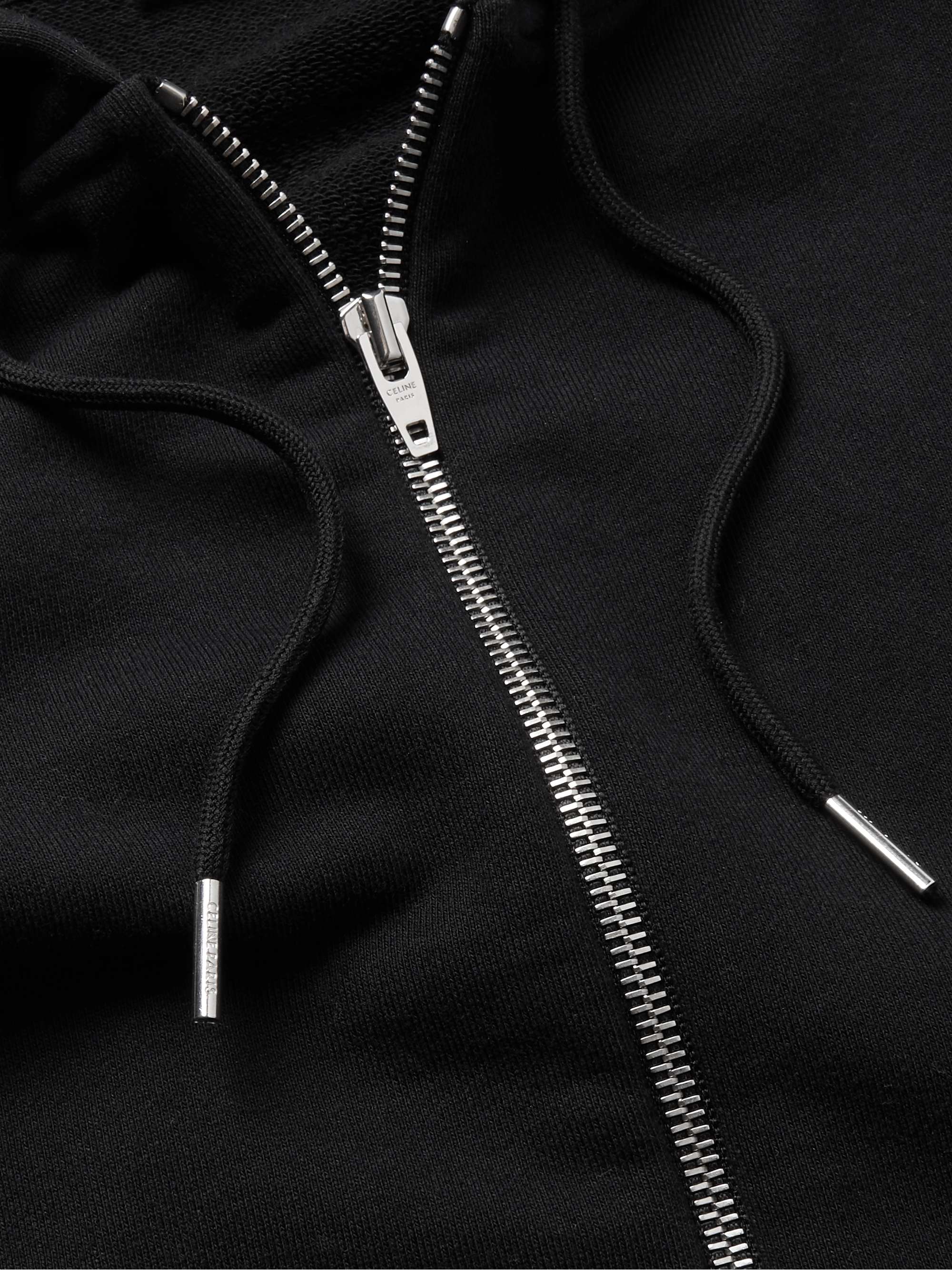 Logo-Print Cotton-Blend Jersey Hoodie view