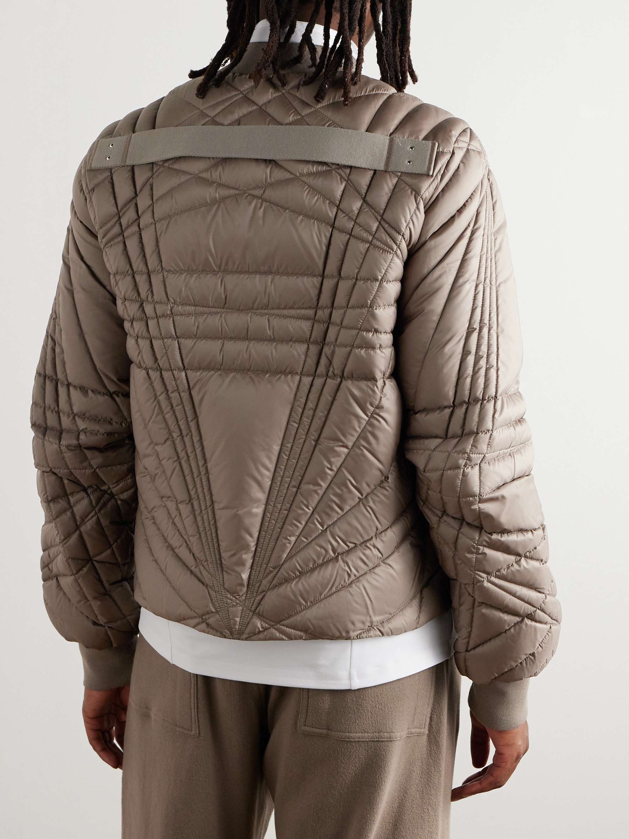 + Moncler Megapenta Logo-Appliquéd Quilted Shell Down Bomber Jacket view