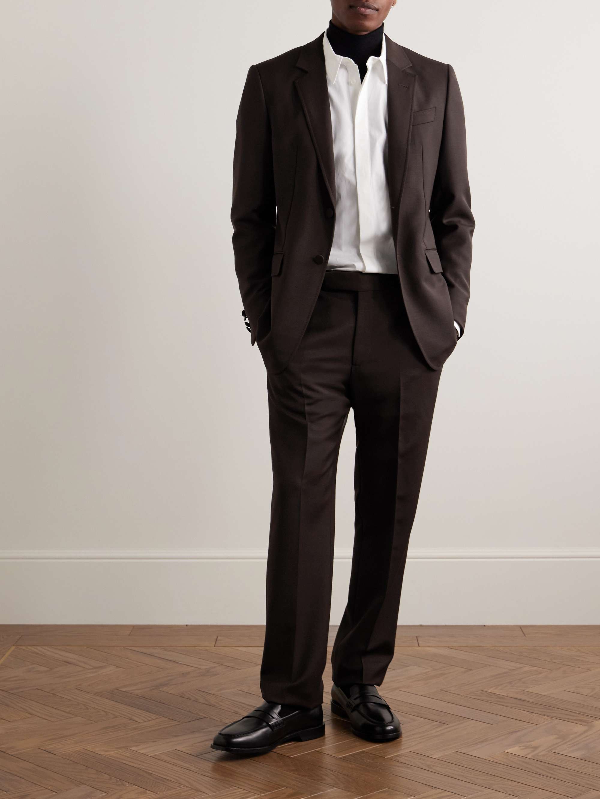 Sebastian Slim-Fit Straight-Leg Wool Suit Trousers view