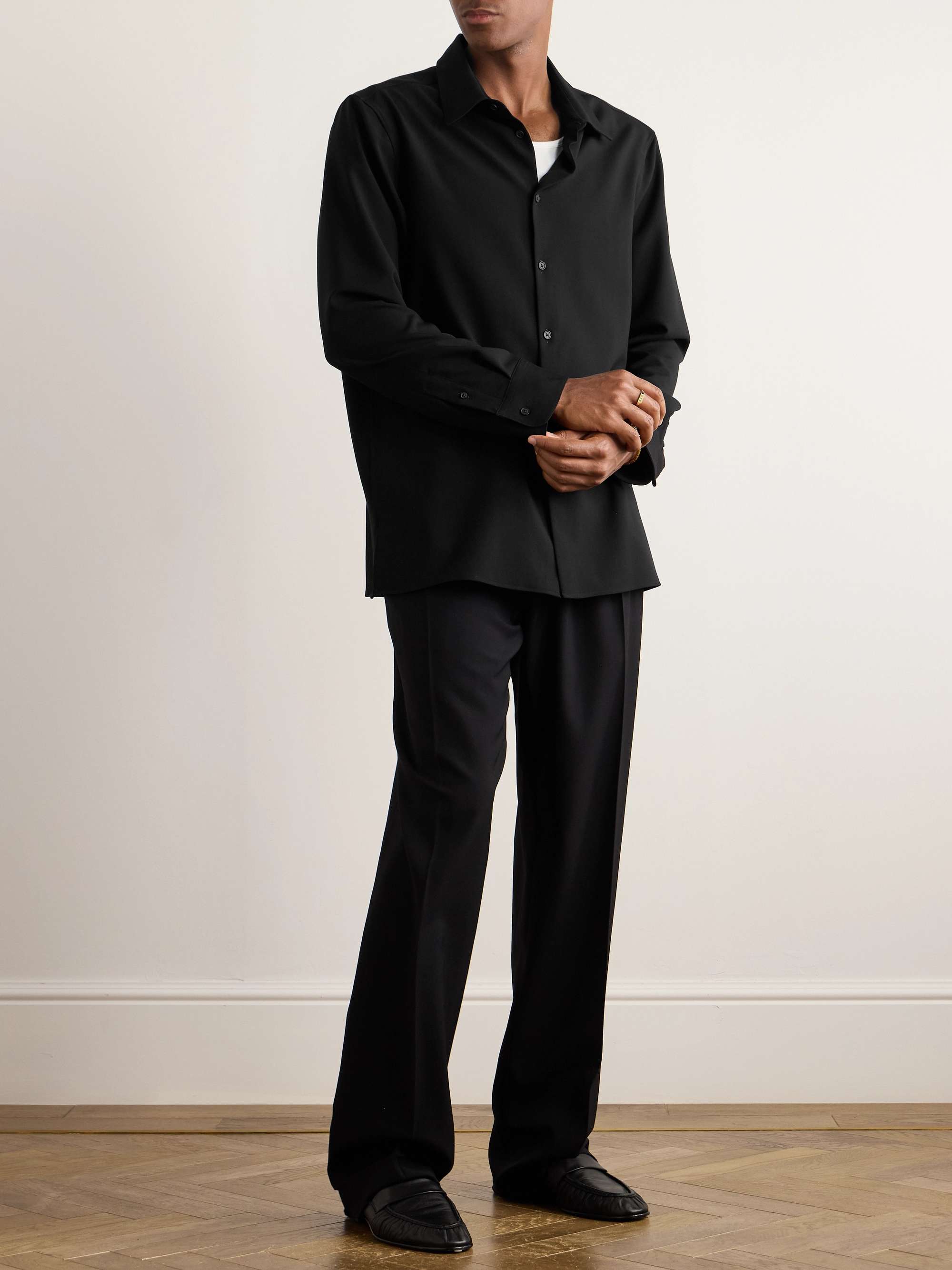Beto Wool-Gabardine Shirt view