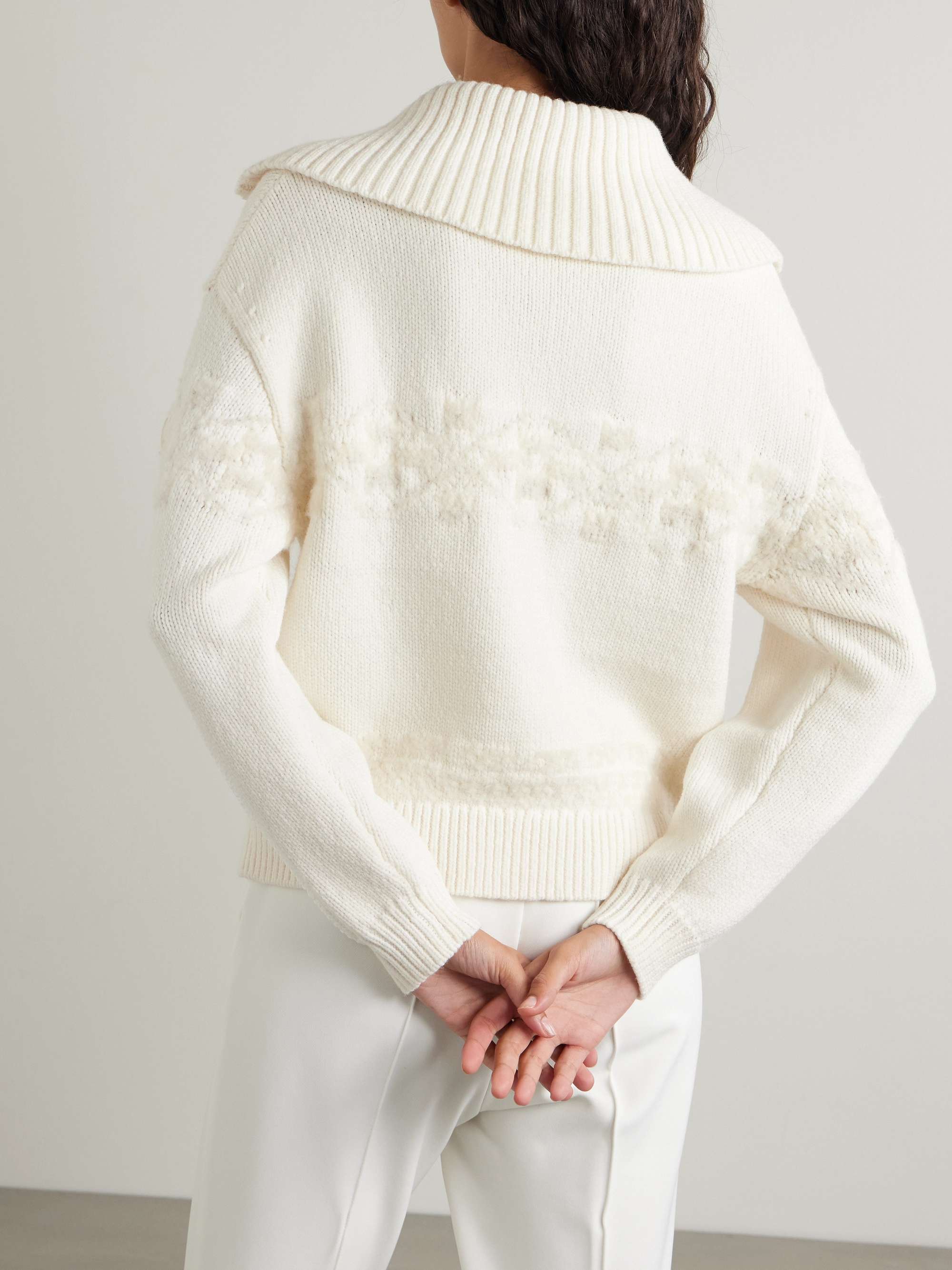 Elana Fair Isle wool-blend sweater view