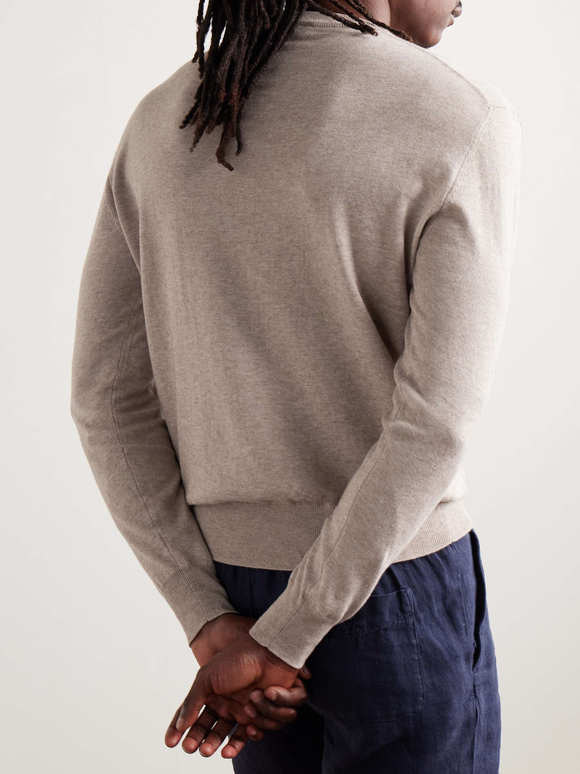 Cotton and Cashmere-Blend Sweater view