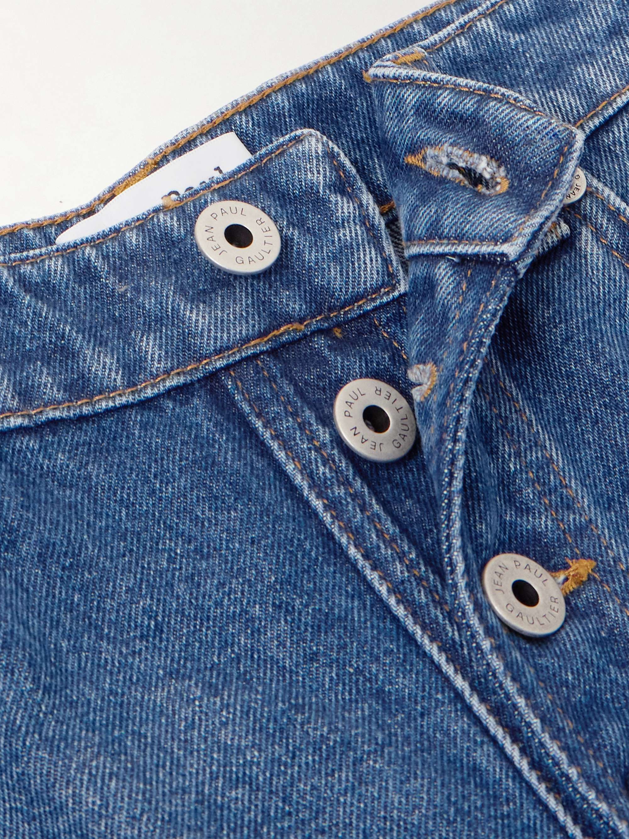Haute Jeanerie embellished low-rise wide-leg jeans view
