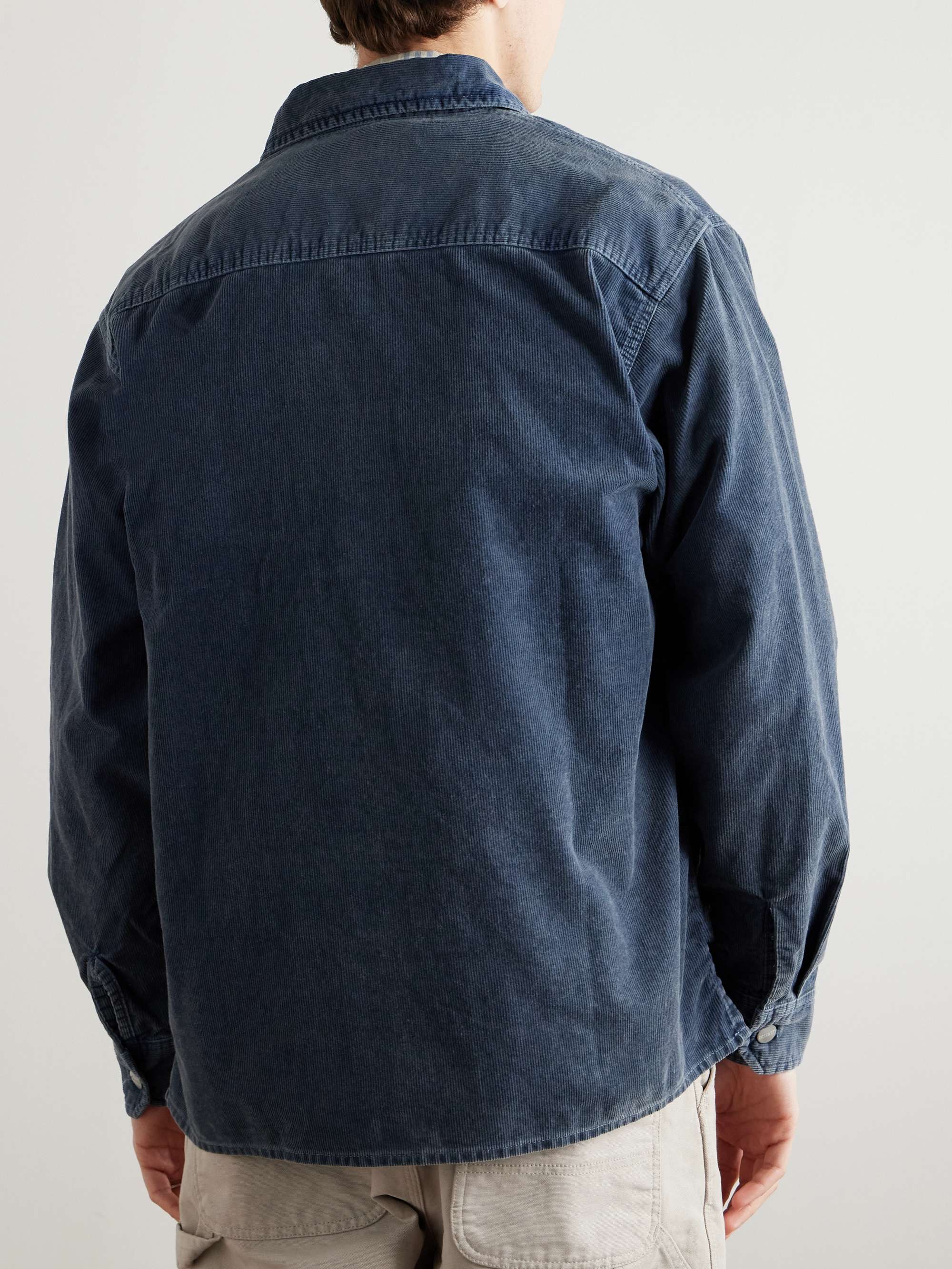 Reynold Logo-Appliquéd Cotton-Corduroy Overshirt view