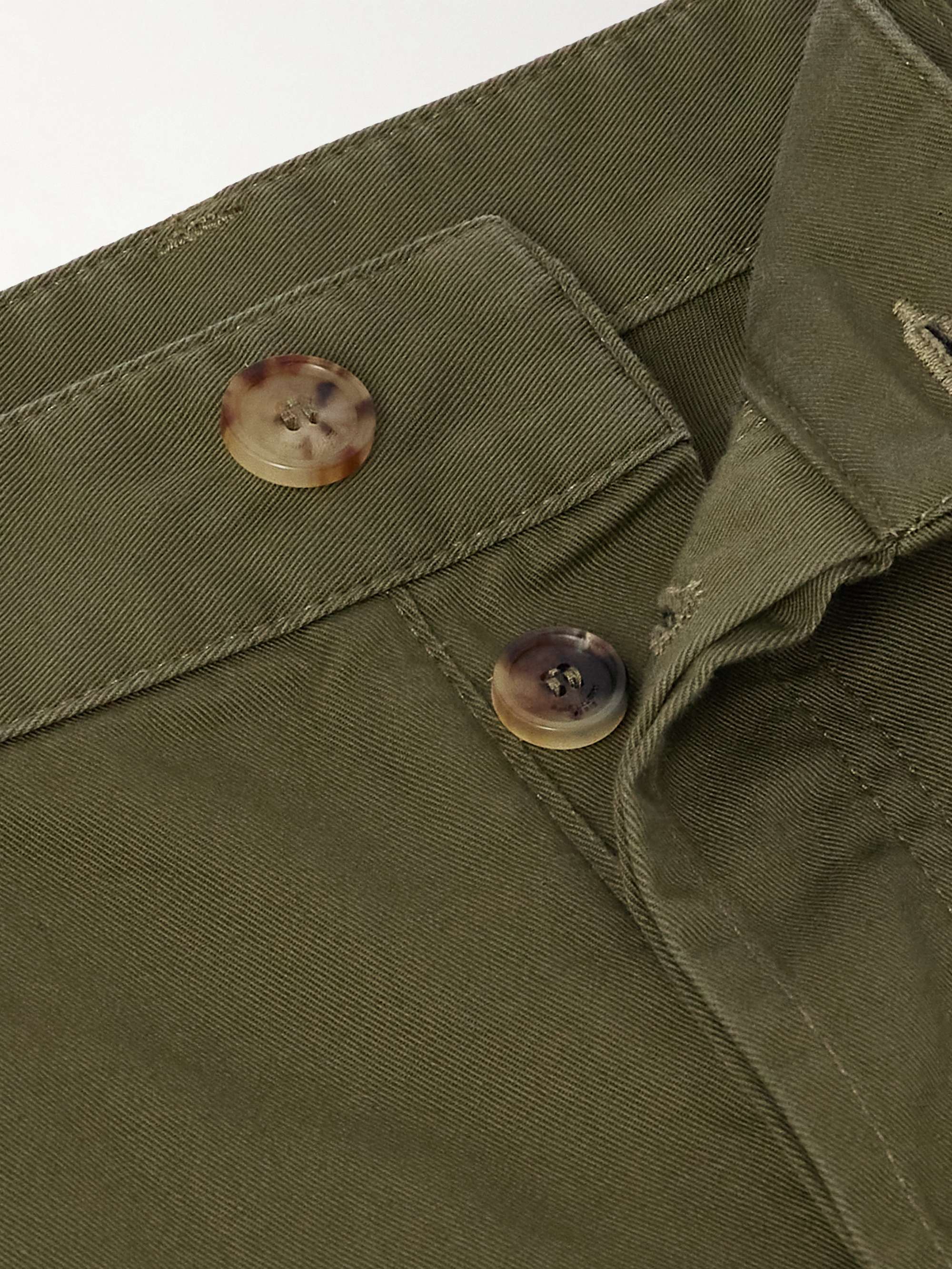 Slim-Fit Cotton-Twill Trousers view