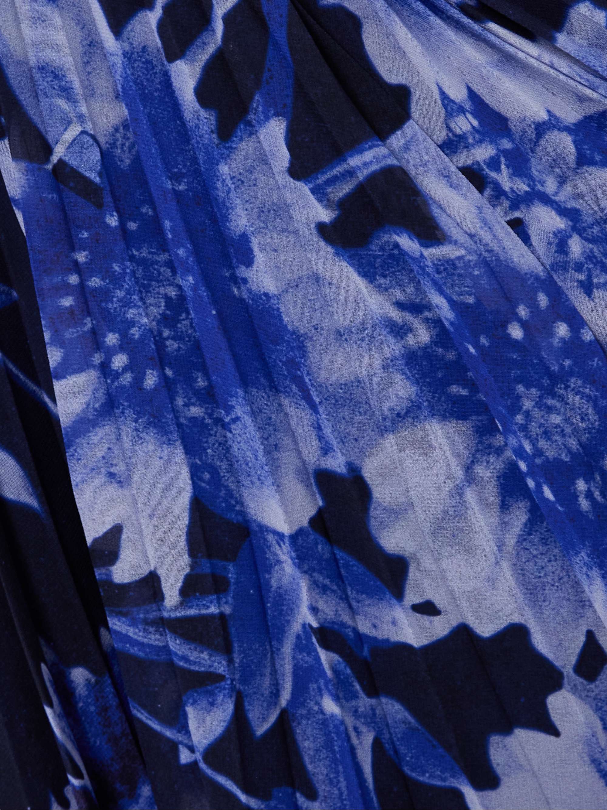 Troubridge pleated floral-print silk-voile gown view