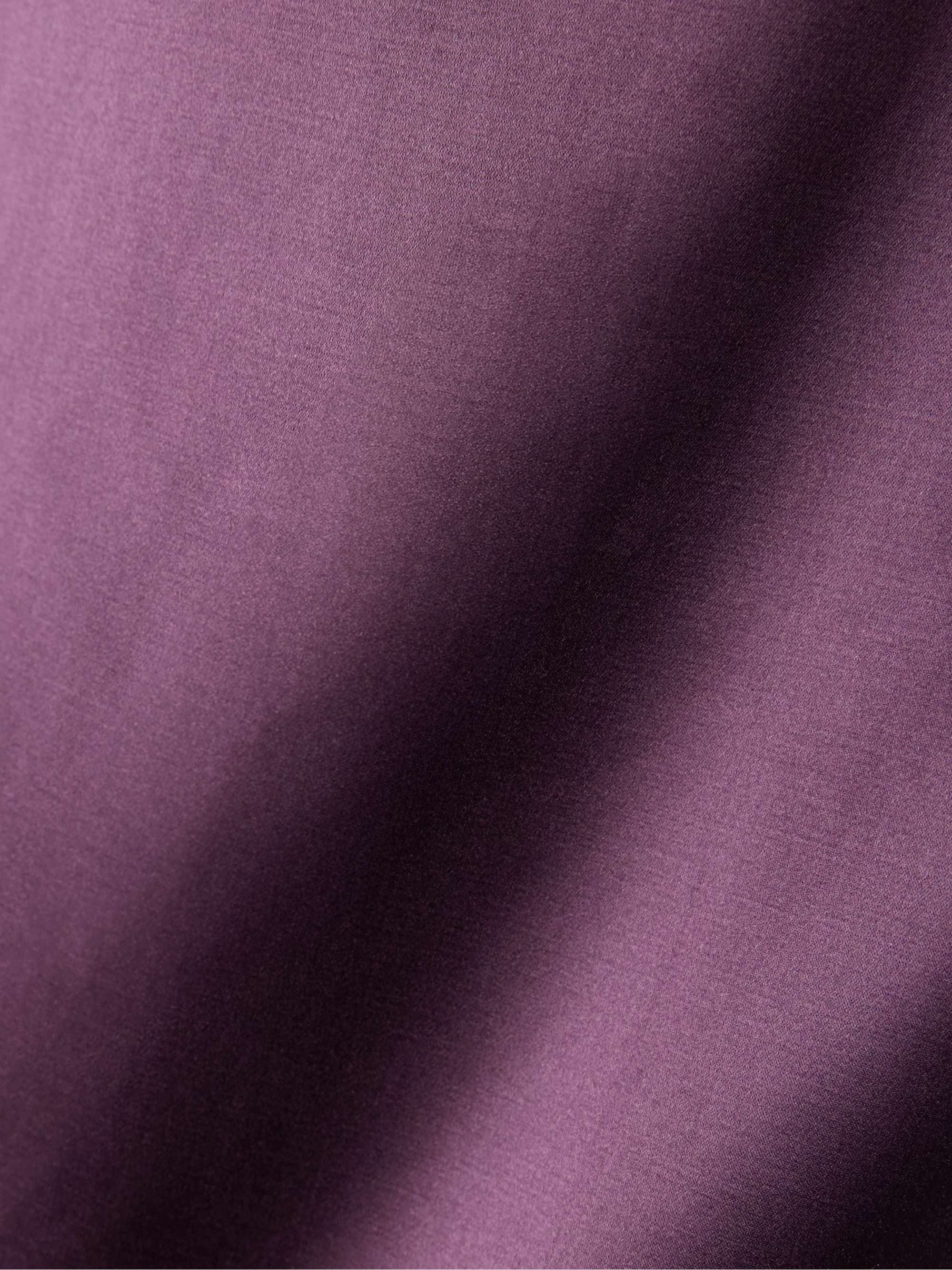 Wasp cotton and silk-blend duchesse-satin midi skirt view