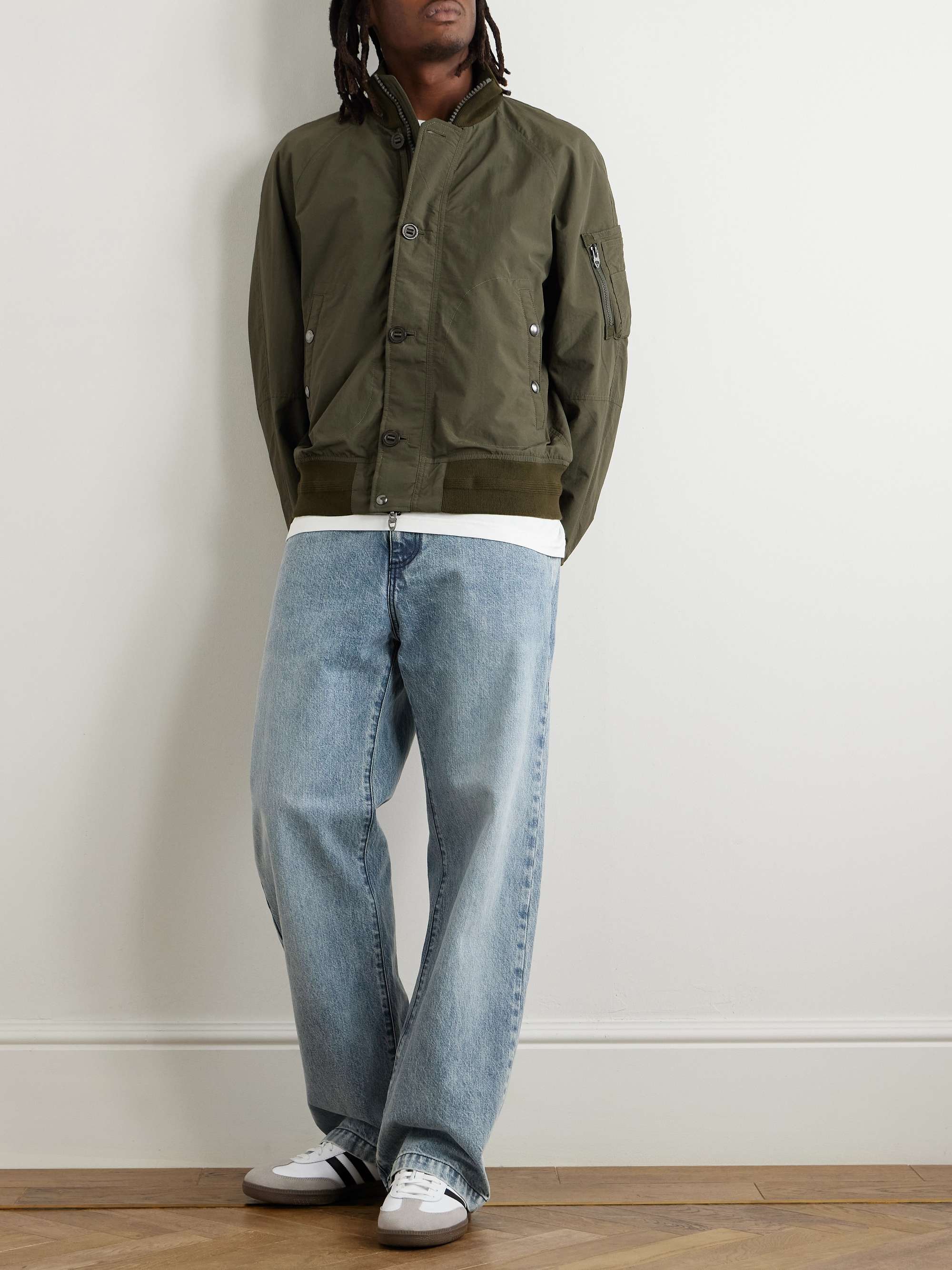 Recycled-Shell Bomber Jacket view
