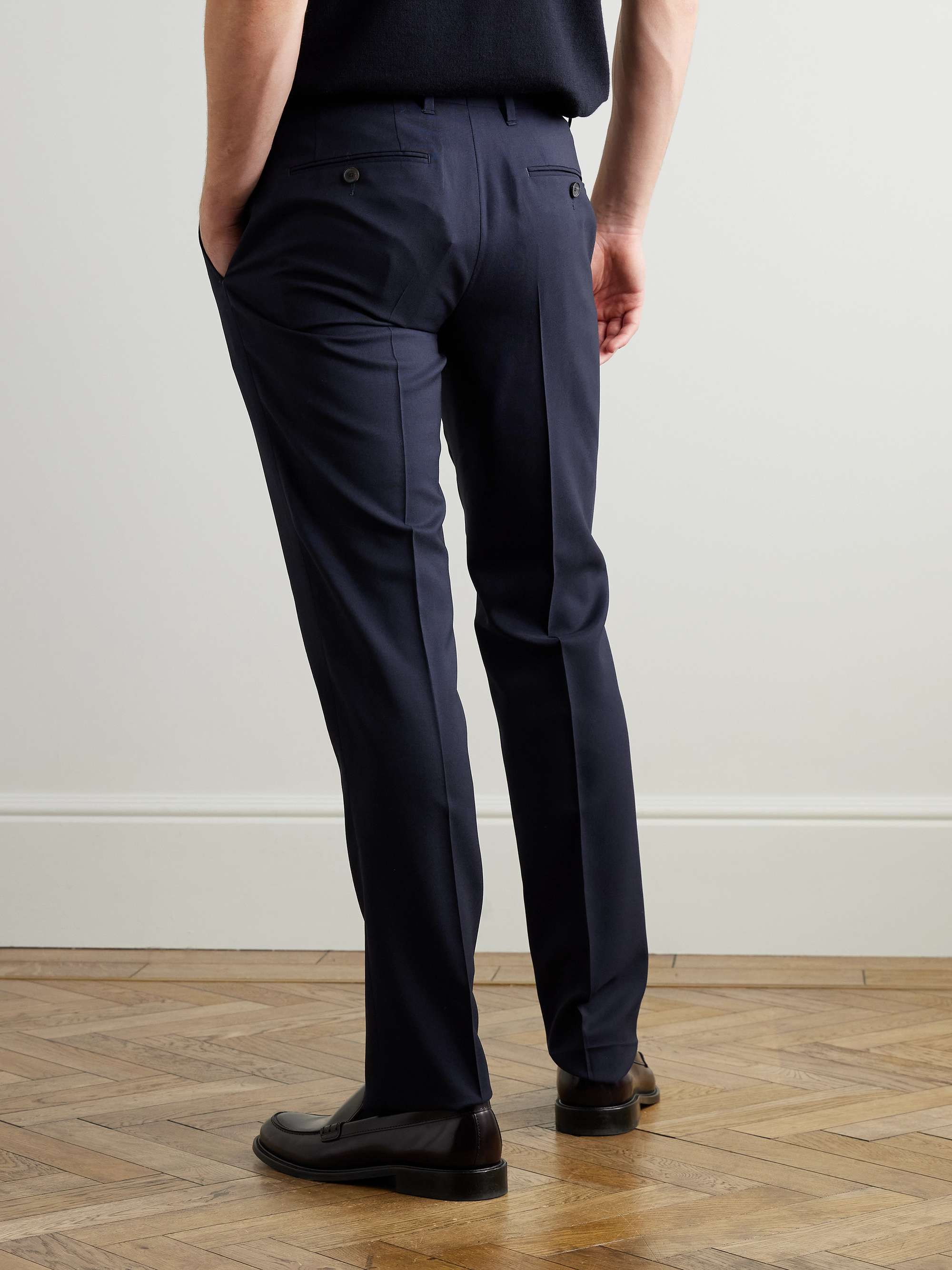 Phillip Straight-Leg Virgin Wool Suit Trousers view