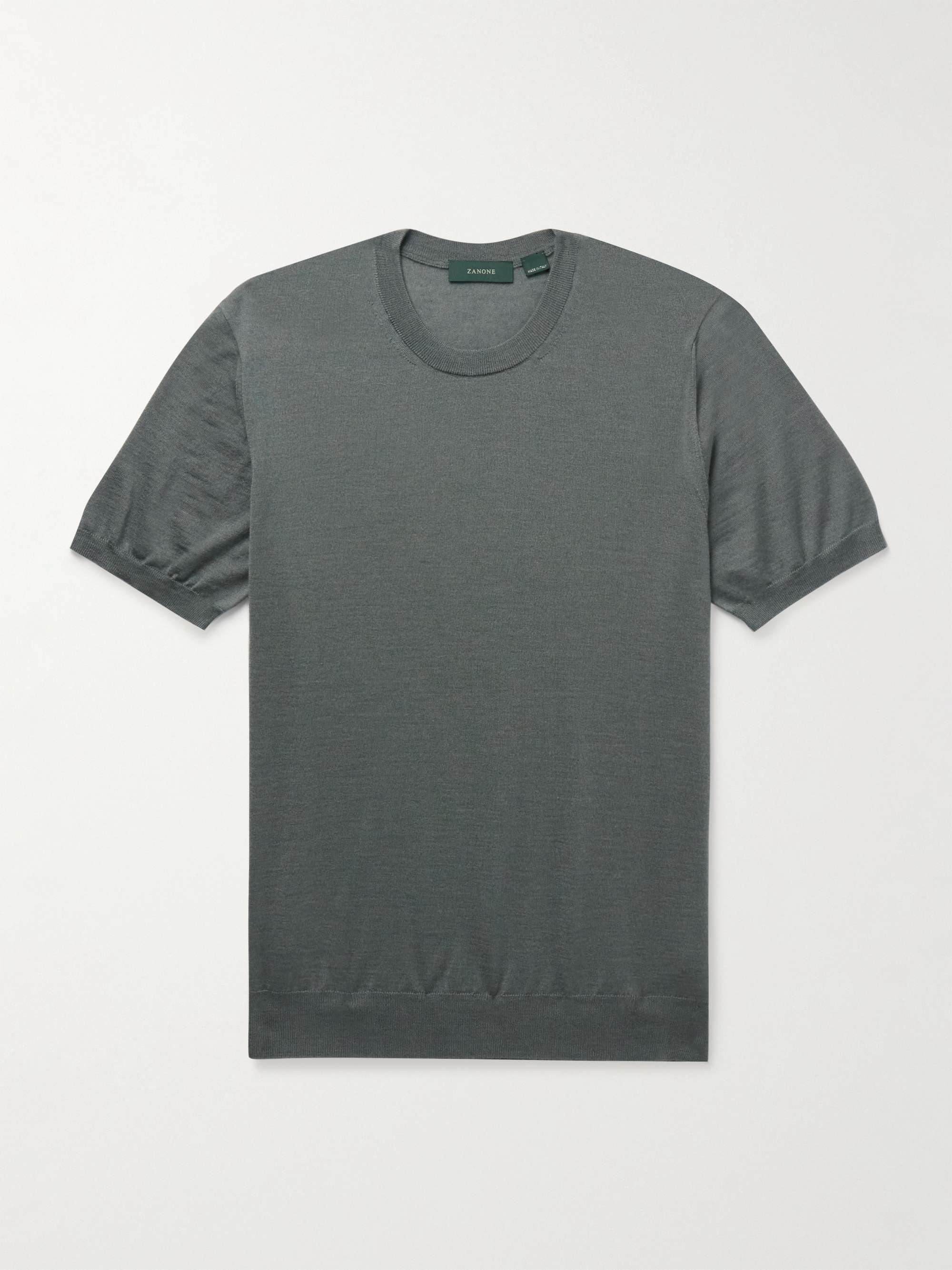 Zanone Slim-Fit Cashmere and Silk-Blend T-Shirt hero visual