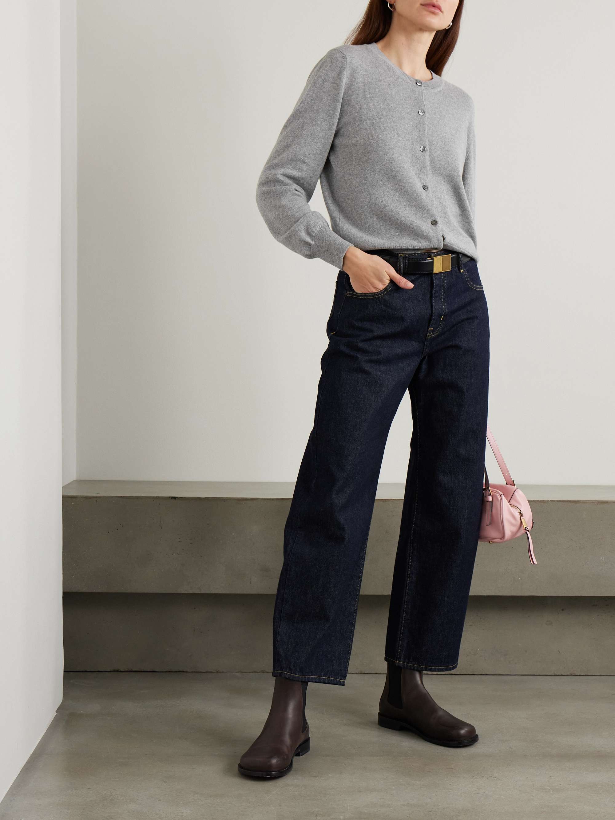 Enya mélange cashmere and cotton-blend cardigan view
