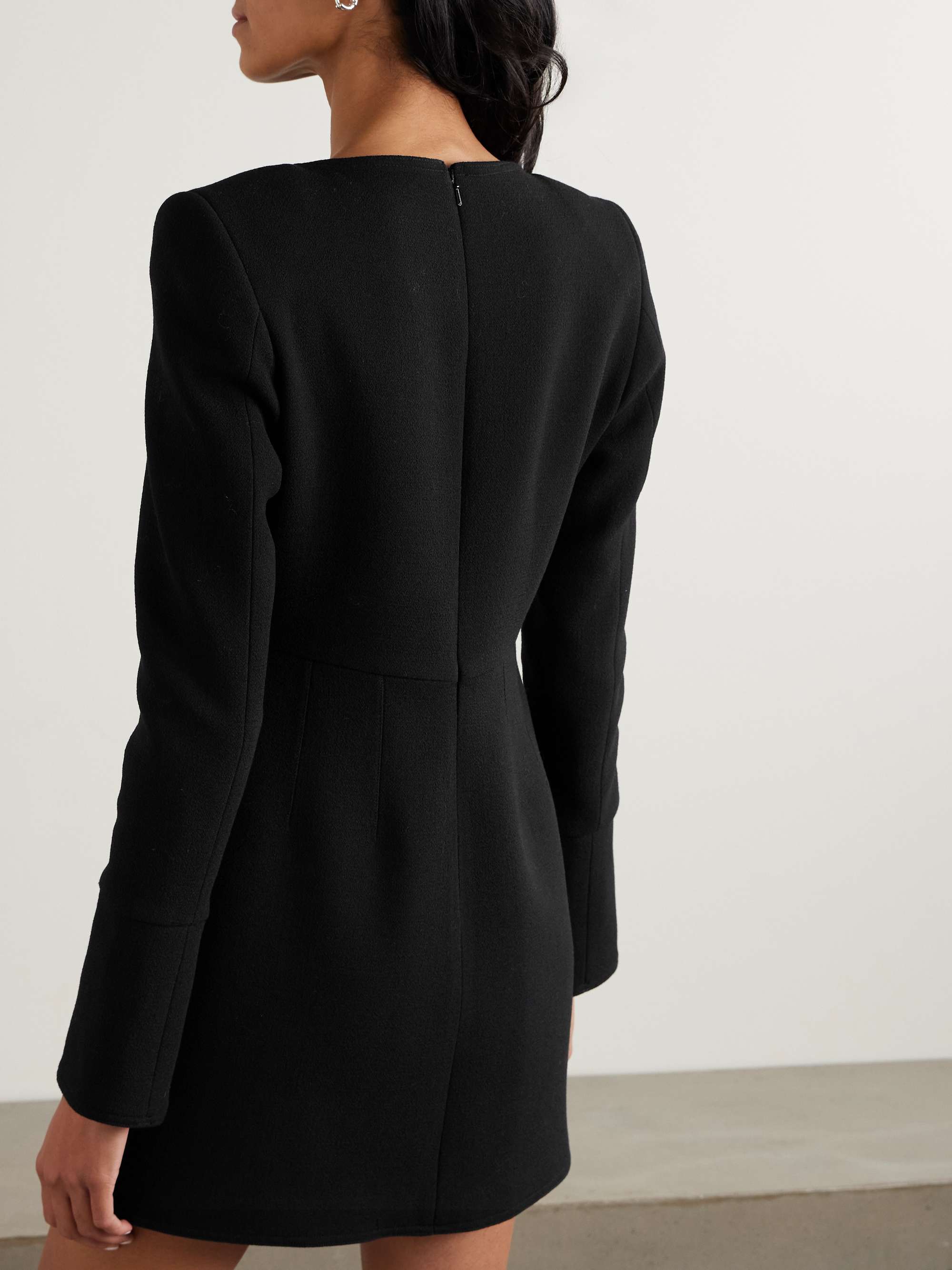 + The Vanguard Amber wool-crepe mini dress view