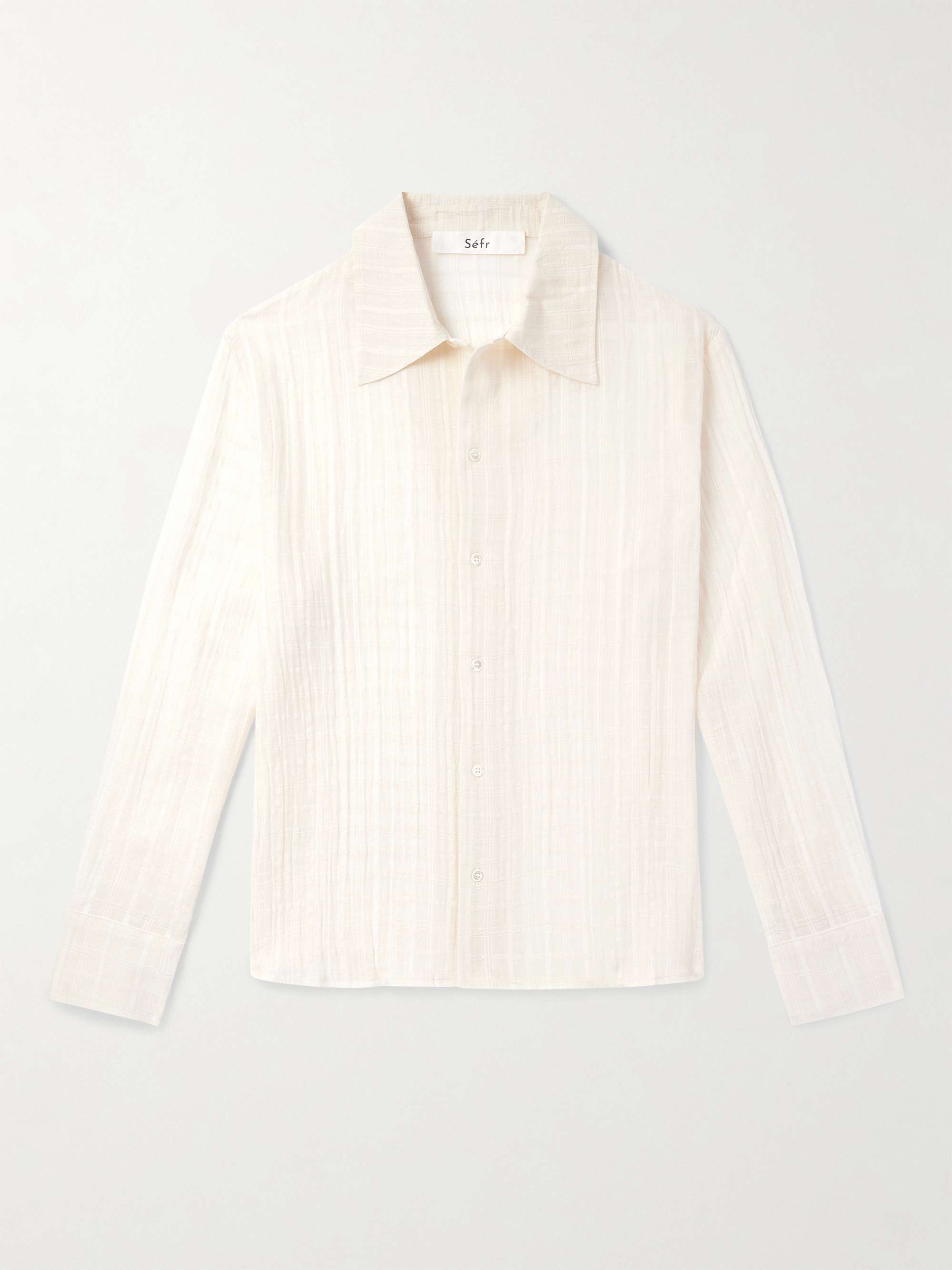 Ignacio Checked Cotton-Gauze Shirt hero visual
