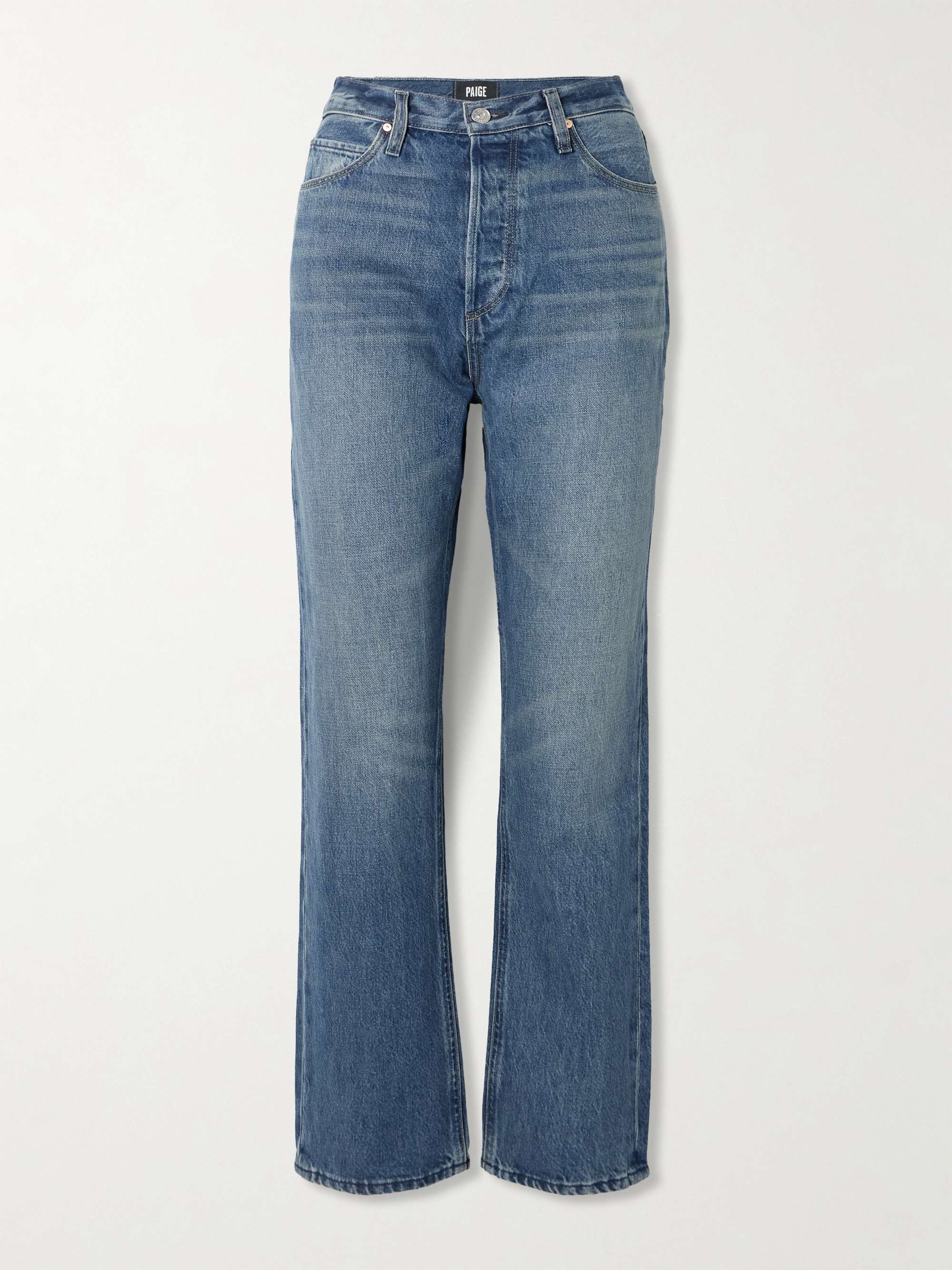 Sawyer high-rise straight-leg jeans hero visual