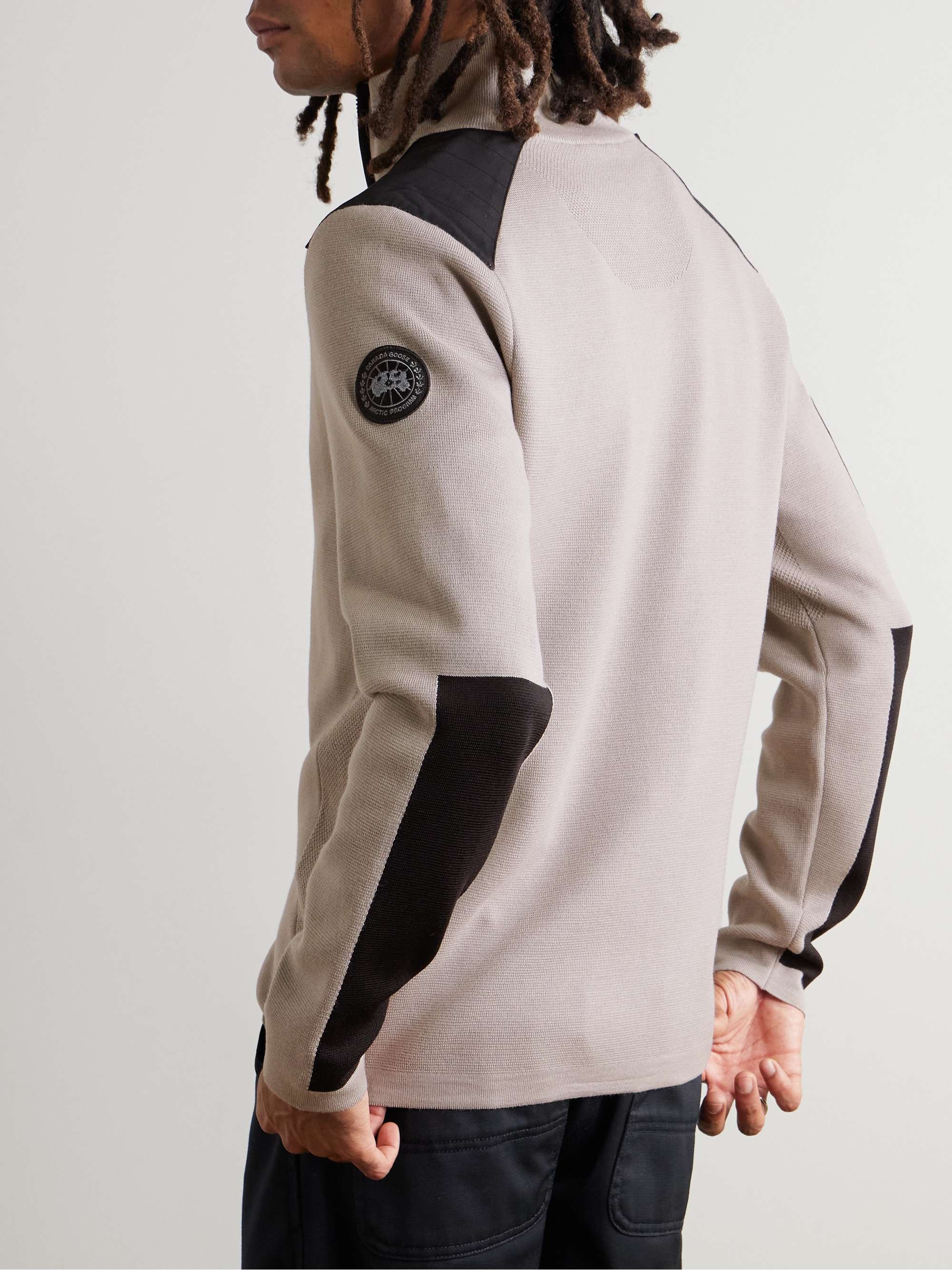 Stormont Slim-Fit CORDURA-Trimmed Merino Wool Half-Zip Sweater view