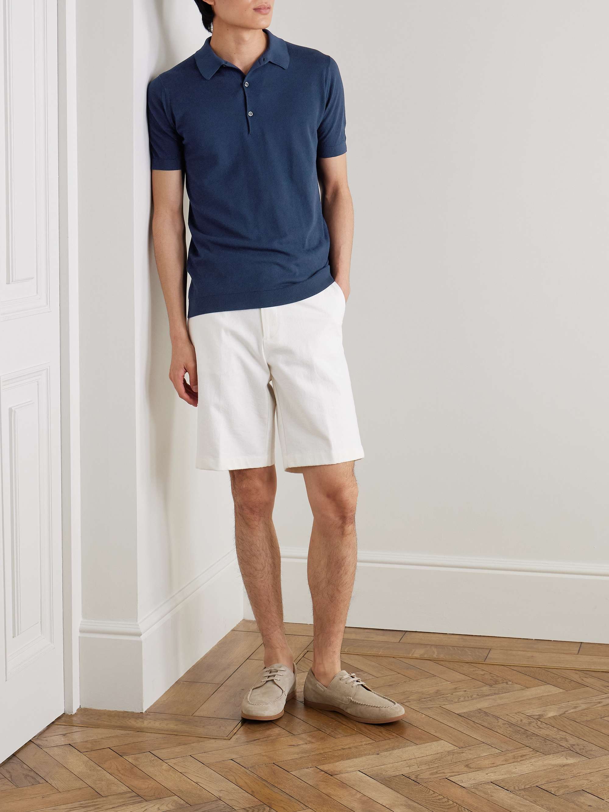 Roth Slim-Fit Sea Island Cotton-Piqué Polo Shirt view