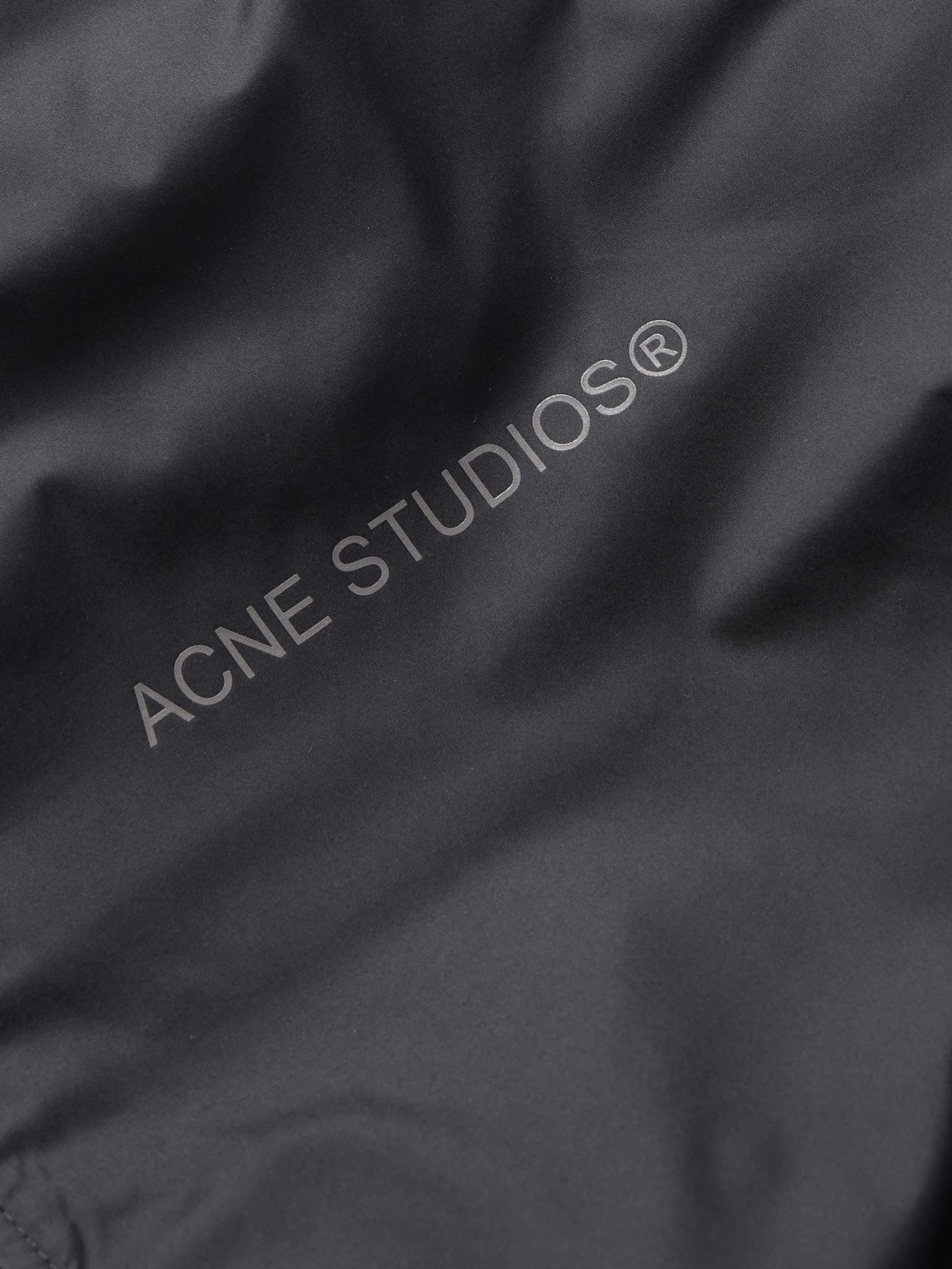 Oversized Logo-Print Shell Down Jacket view