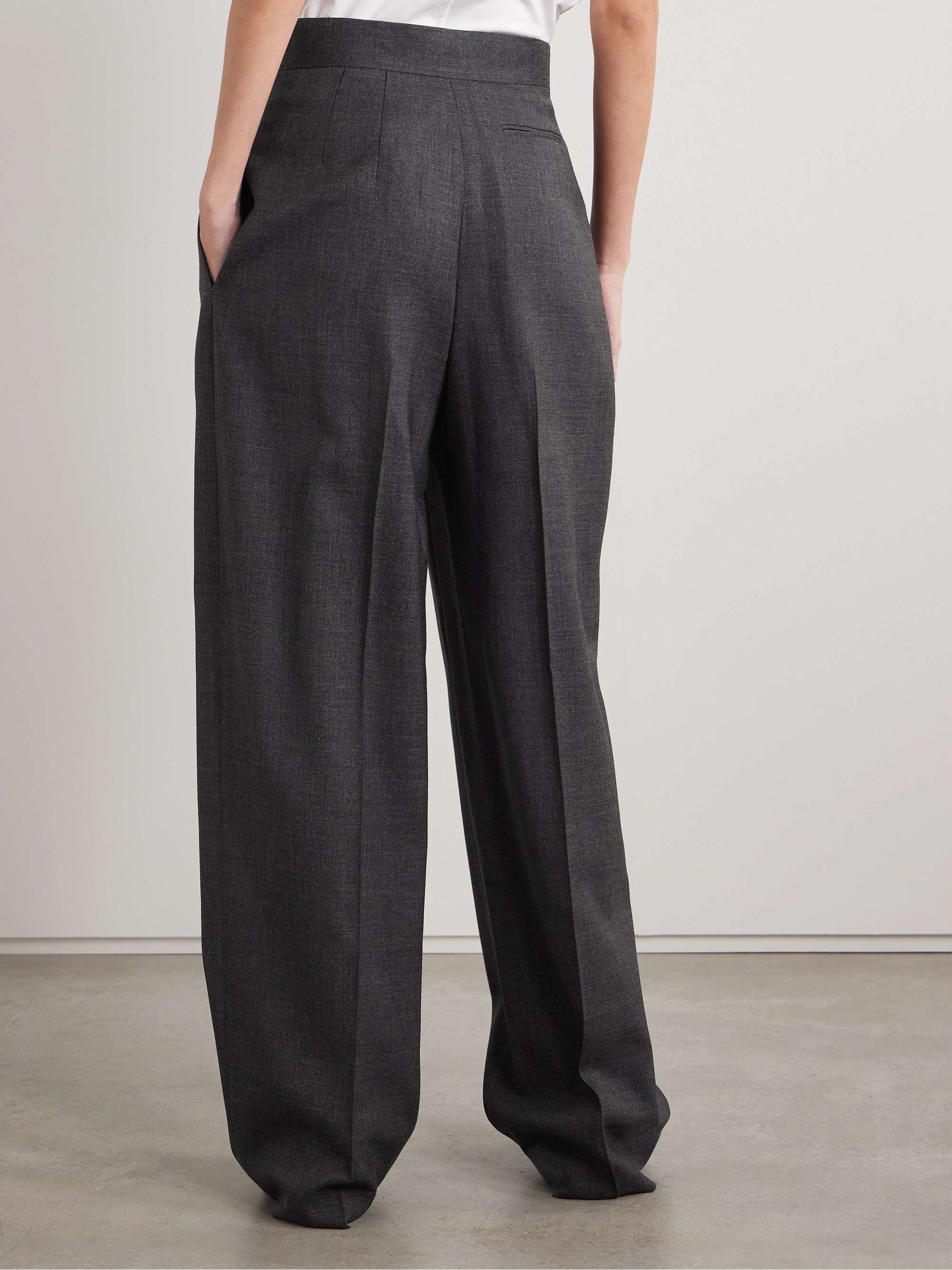 Gordon wool wide-leg pants view