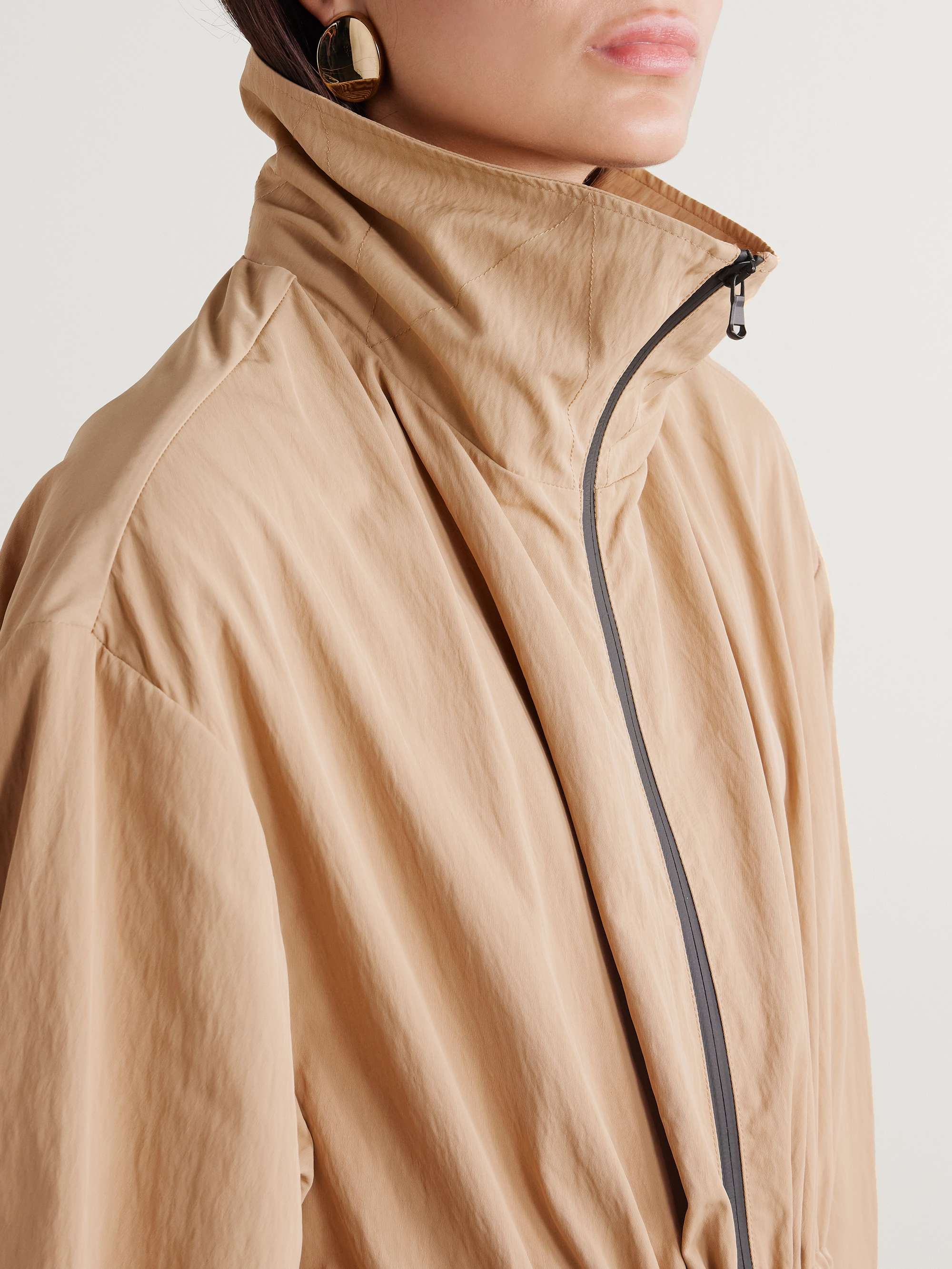 + RHW hooded layered shell parka view