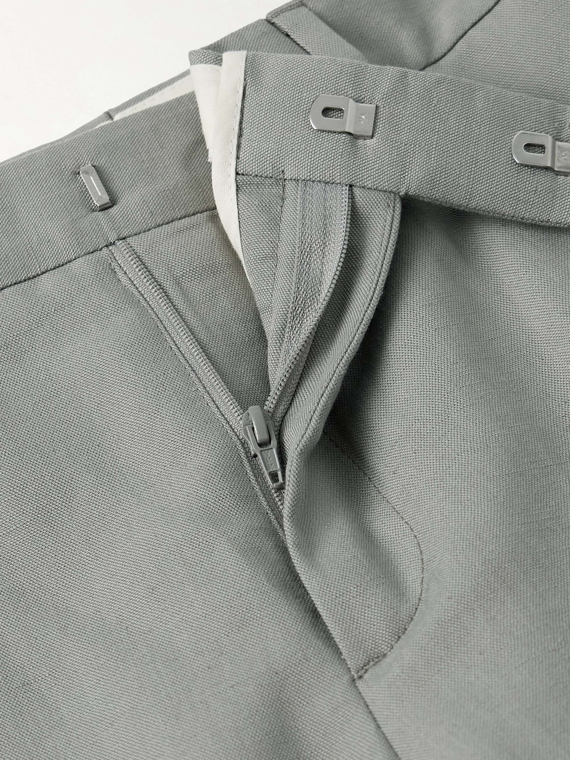 Slim-Fit Linen, Cotton and Lyocell-Blend Suit Trousers view