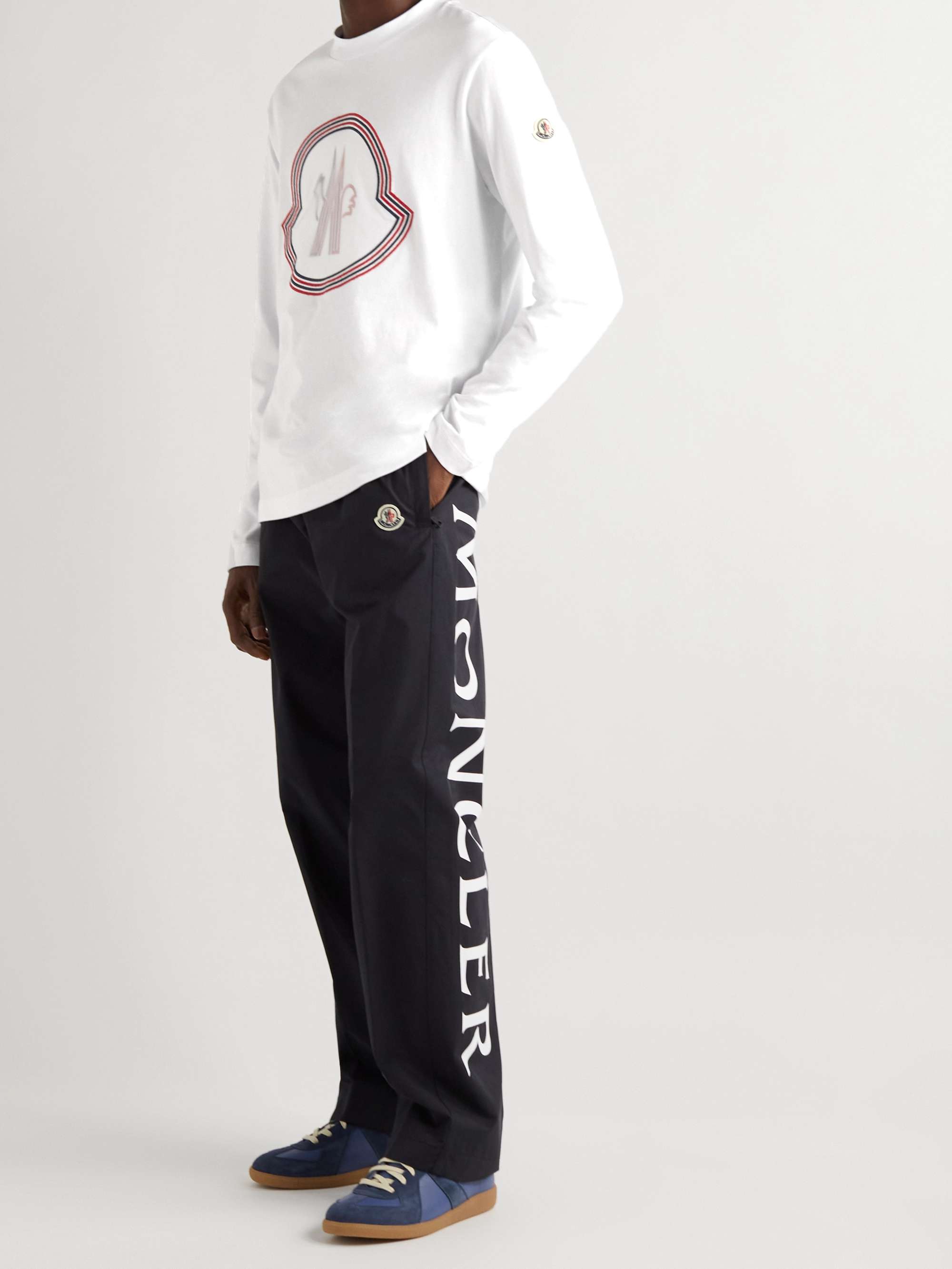 Logo-Detailed Ripstop-Trimmed Cotton-Jersey T-Shirt view