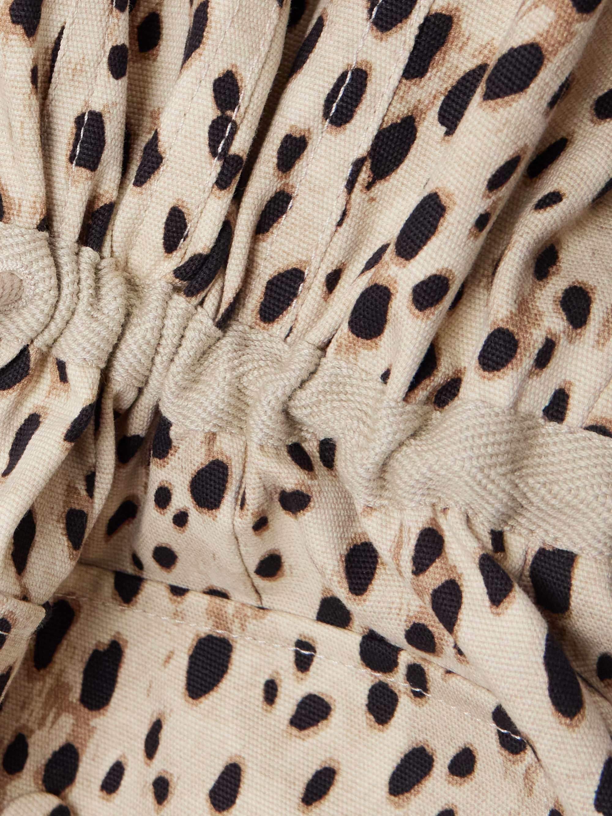 Saulon appliquéd animal-print cotton-blend canvas jacket view