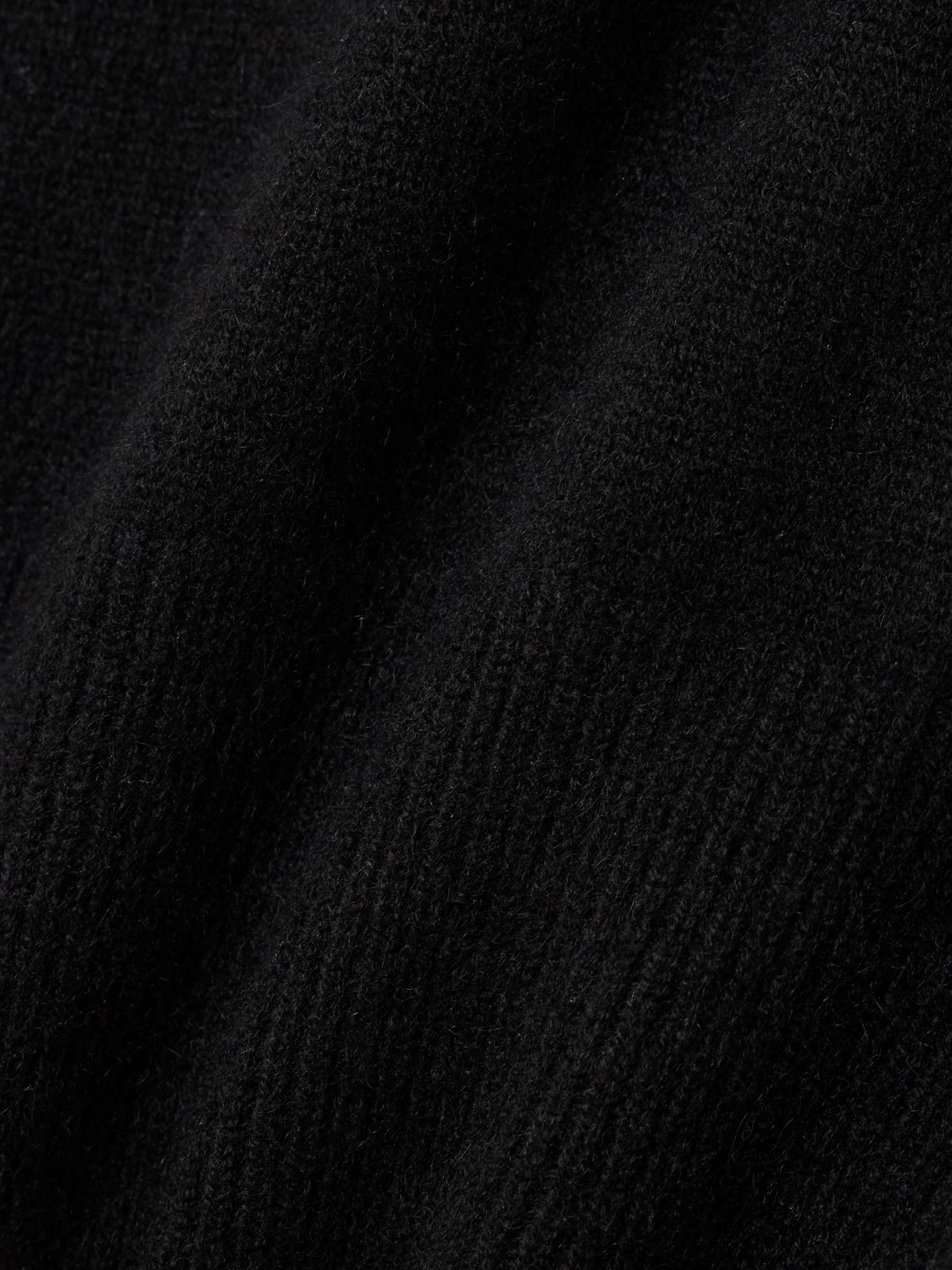 Gathered recycled-cashmere sweater view
