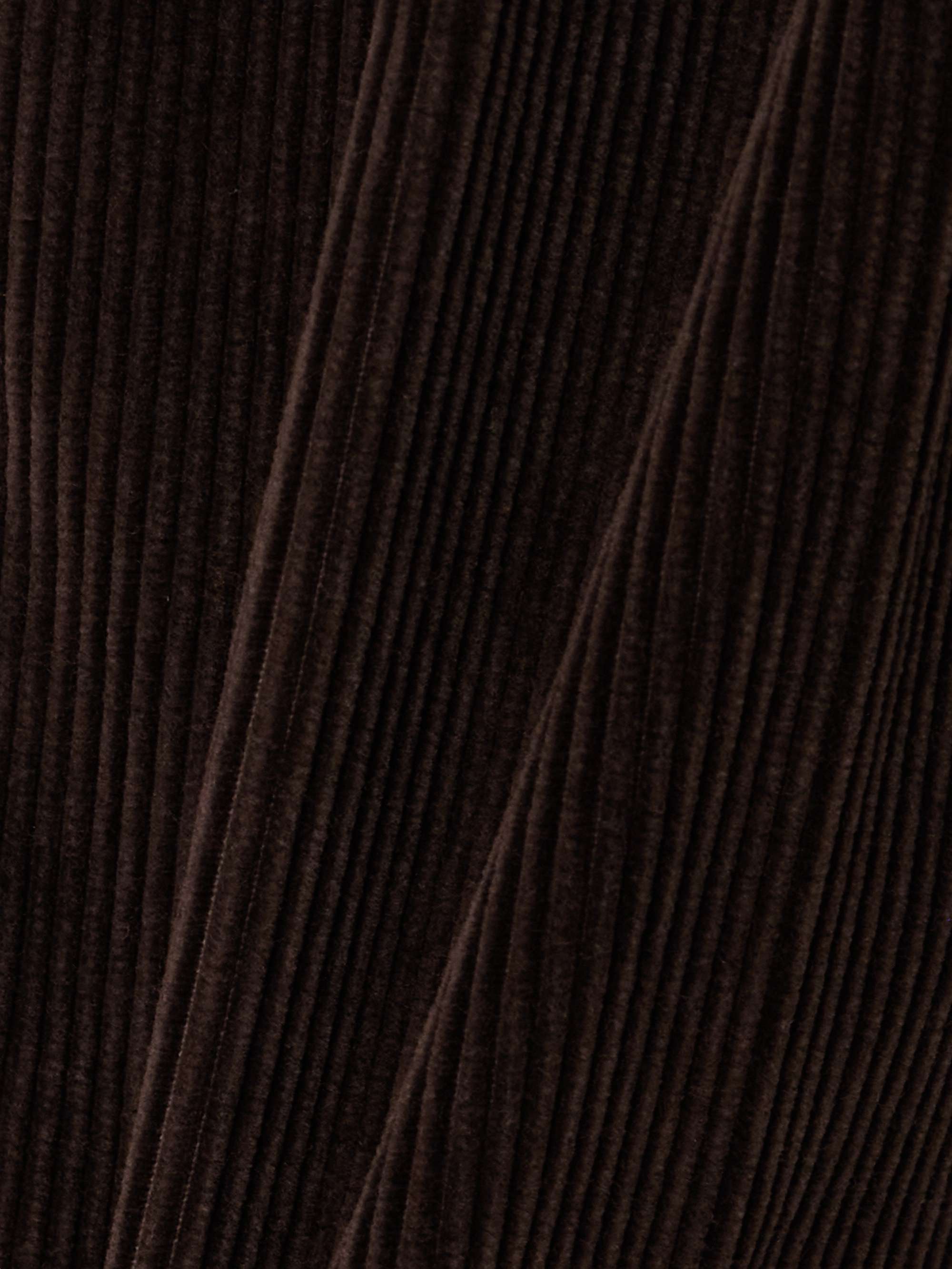 Pleated cotton-corduroy tapered pants view