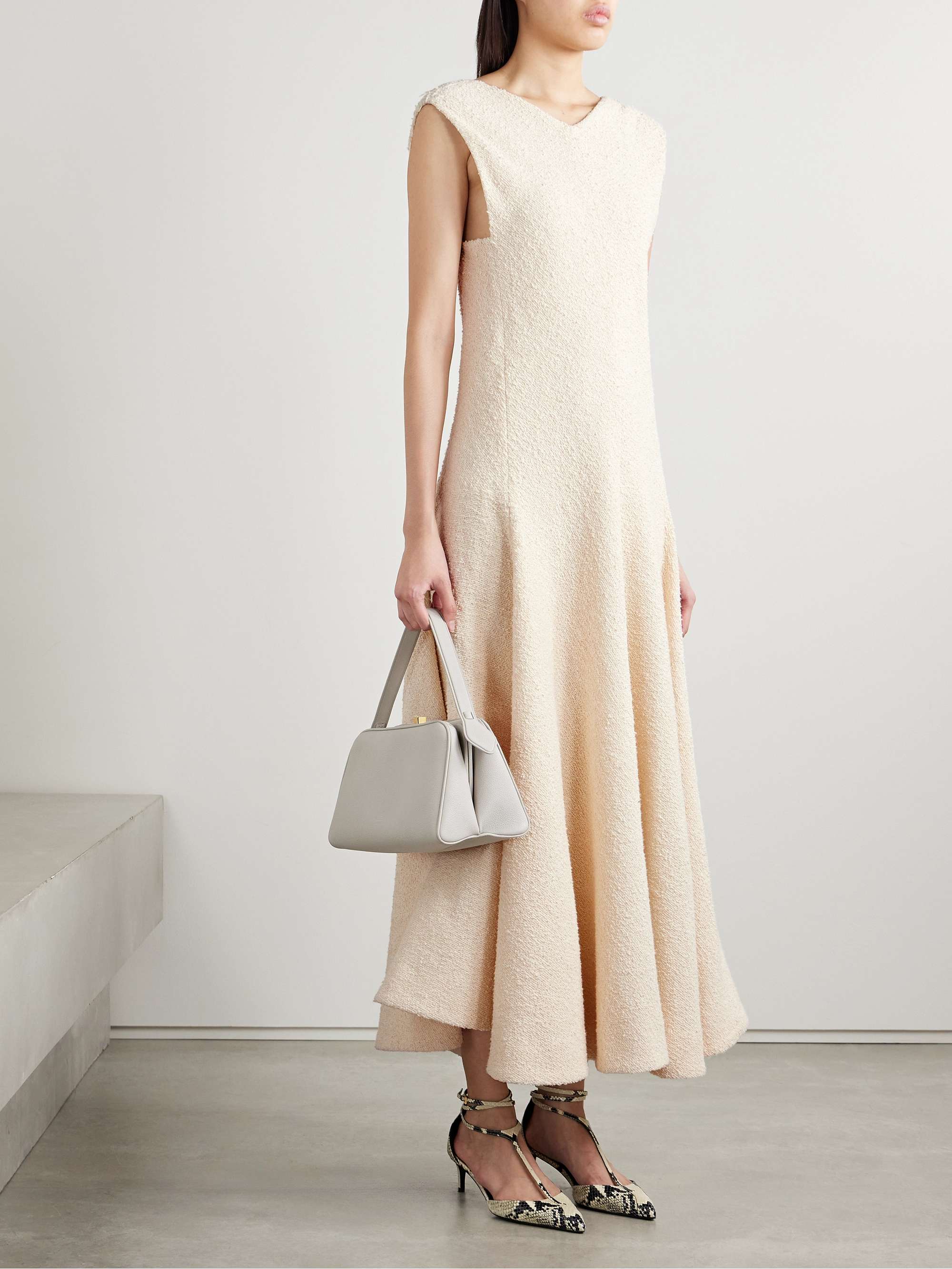 Mellie cotton-blend bouclé midi dress view