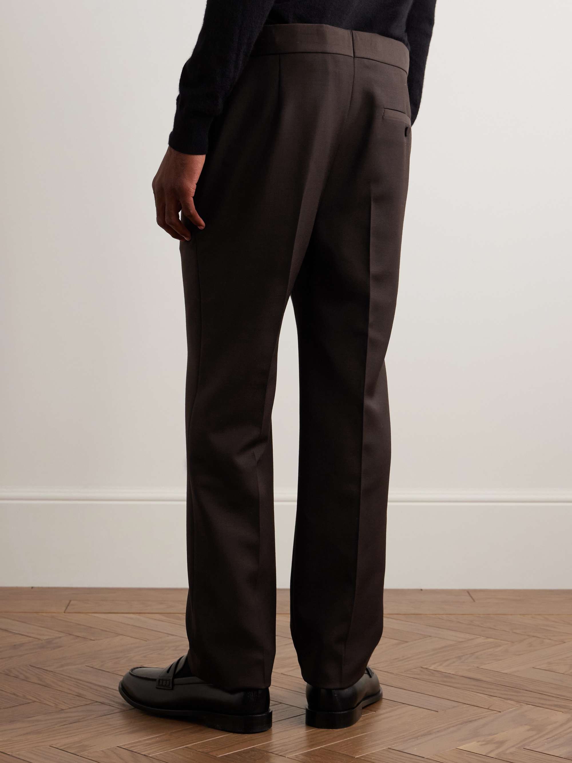 Sebastian Slim-Fit Straight-Leg Wool Suit Trousers view