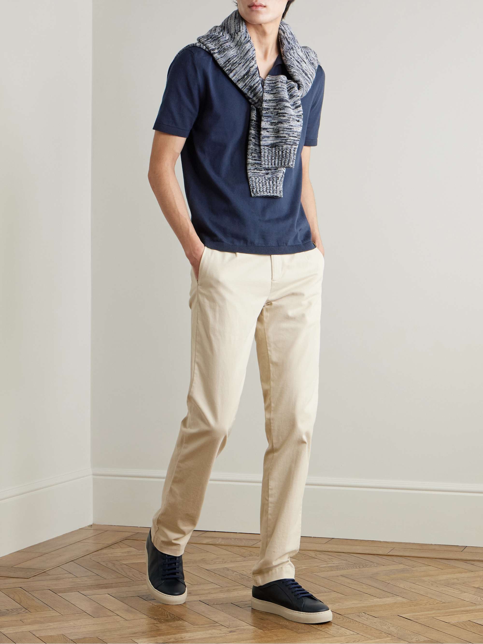 Coast Open-Collar Cotton Polo Shirt view