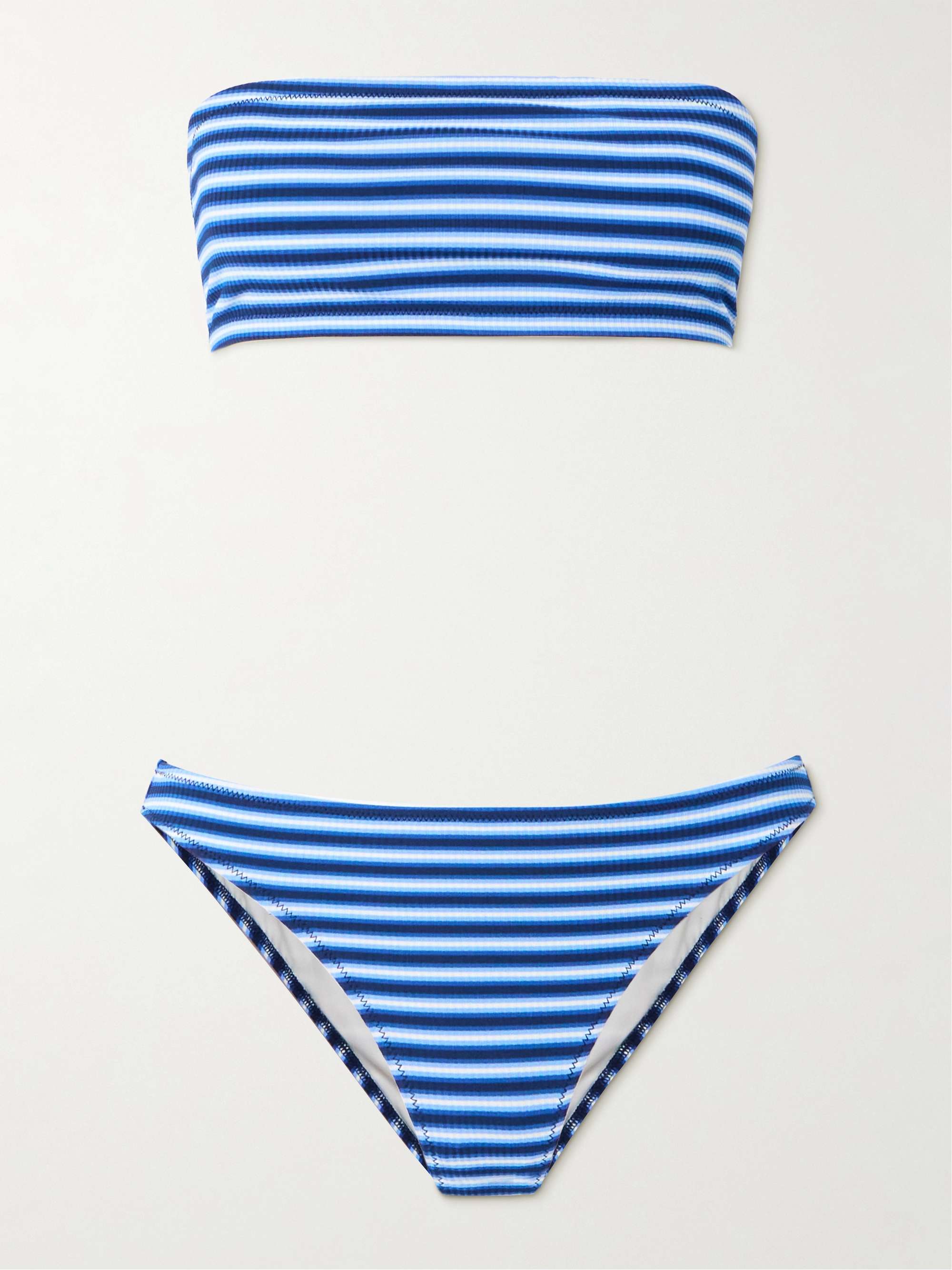 Ottantasette striped bandeau bikini hero visual