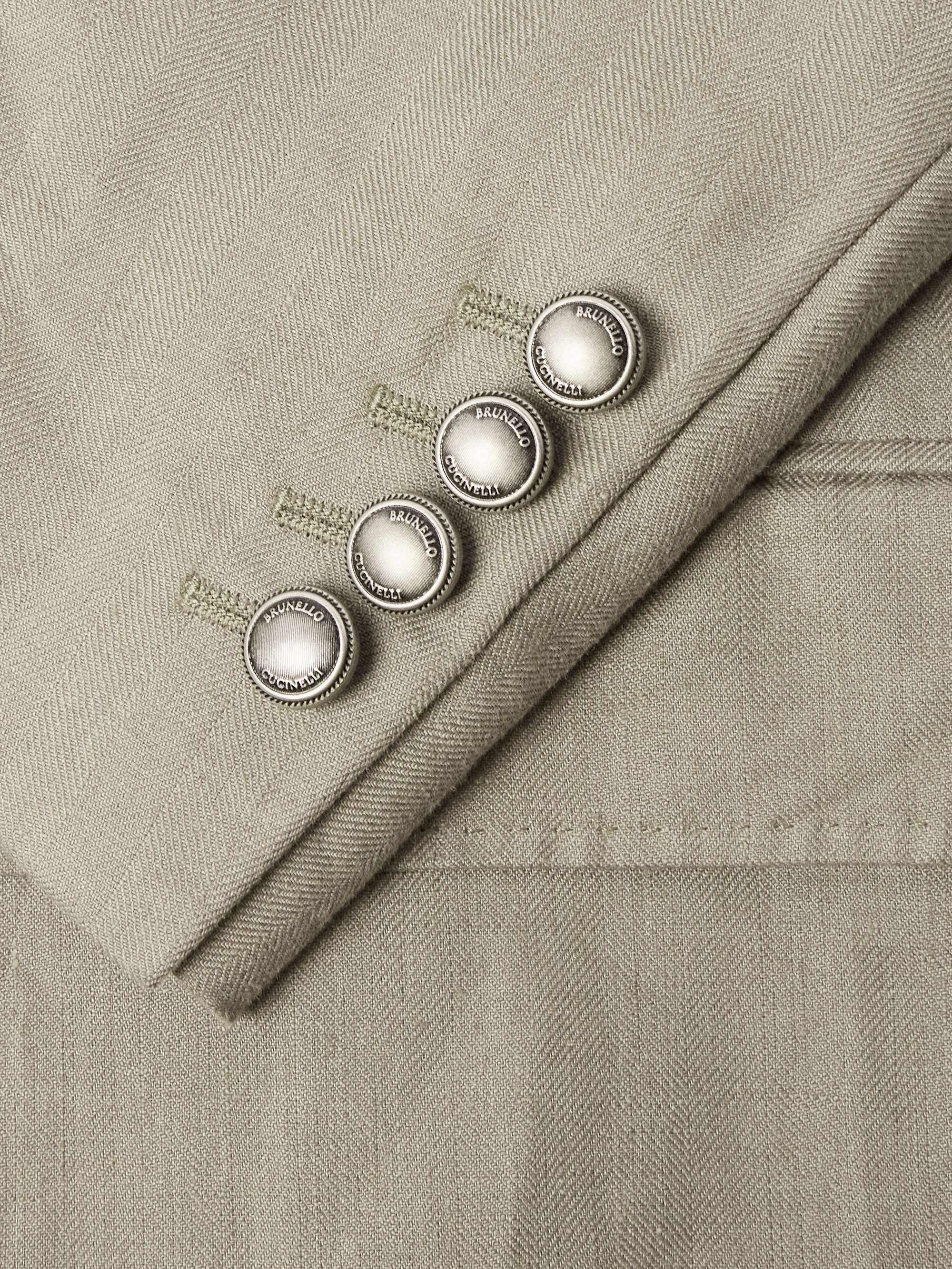 Herringbone Linen Suit view