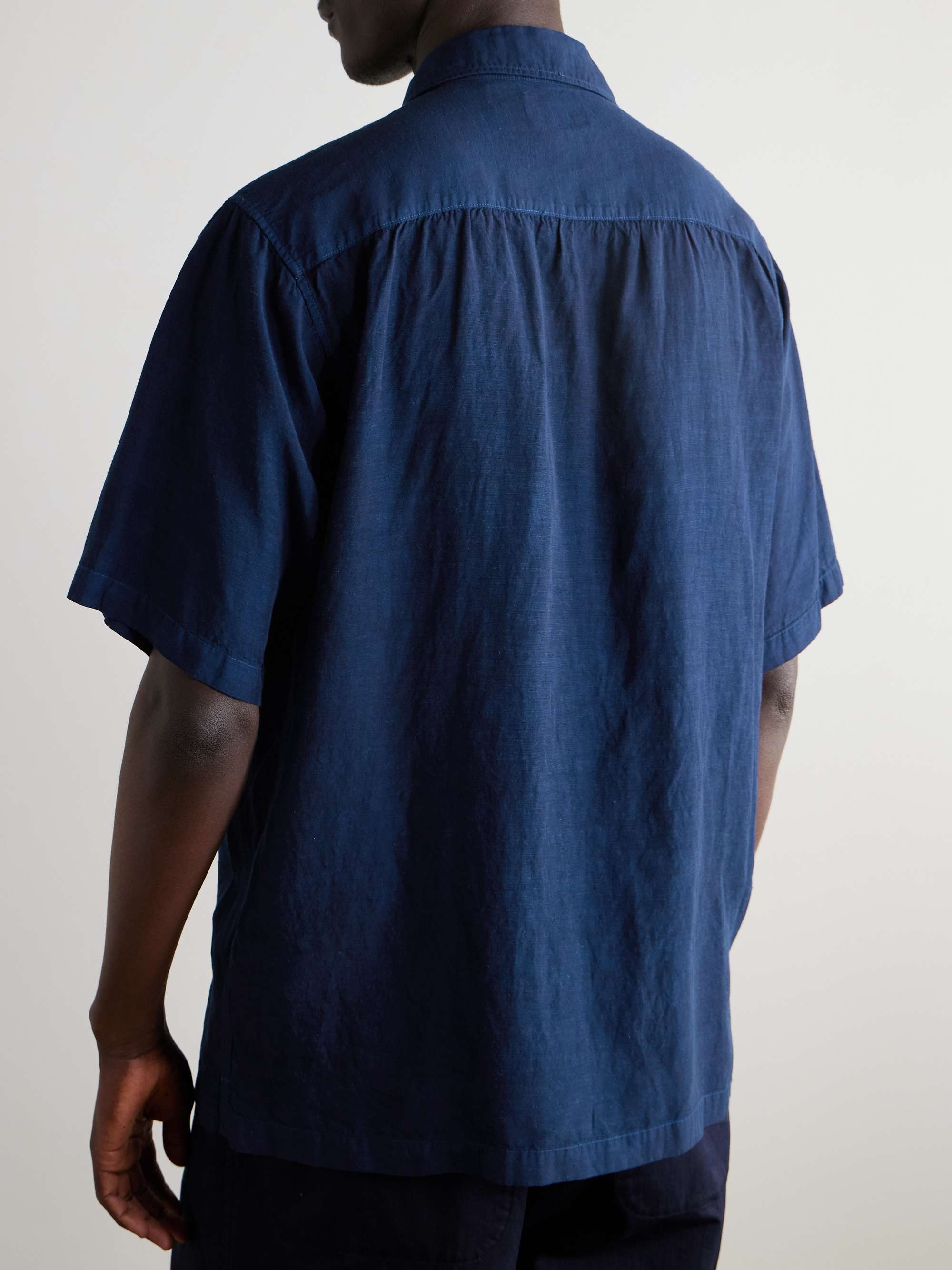 Indigo-Dyed TENCEL™Lyocell-Blend Gauze Shirt view