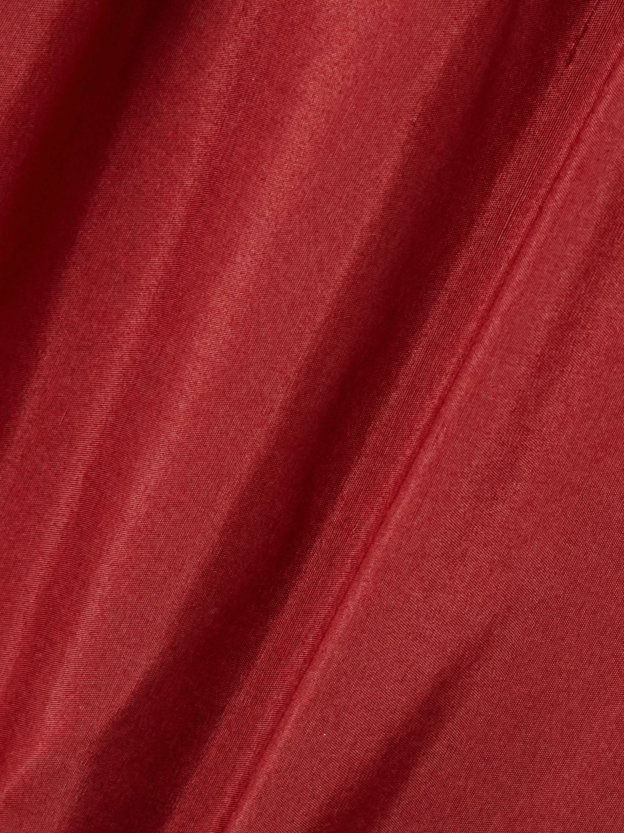 Silk-satin midi skirt view