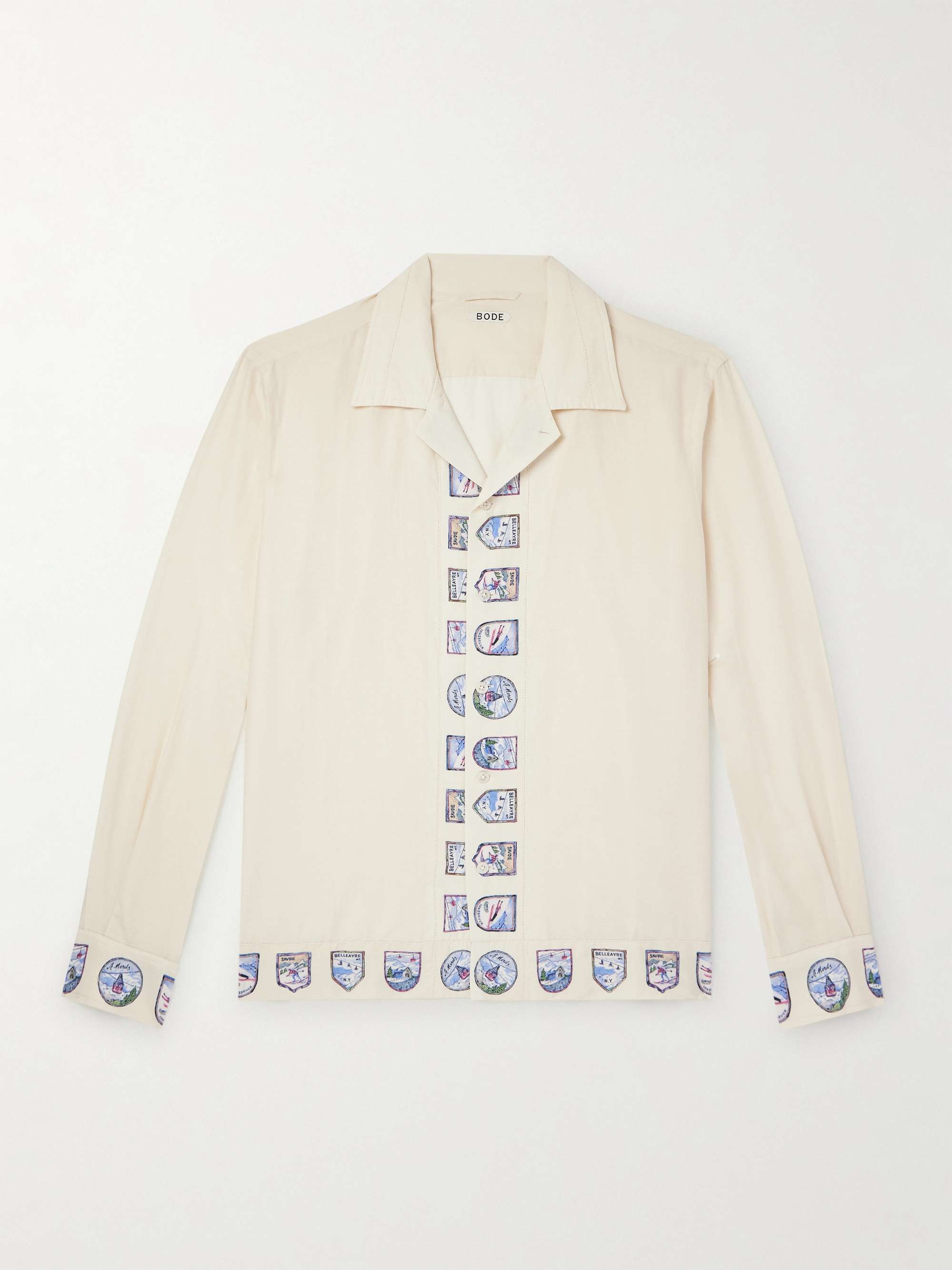 Ski Season Camp-Collar Printed Cotton and Silk-Blend Shirt hero visual