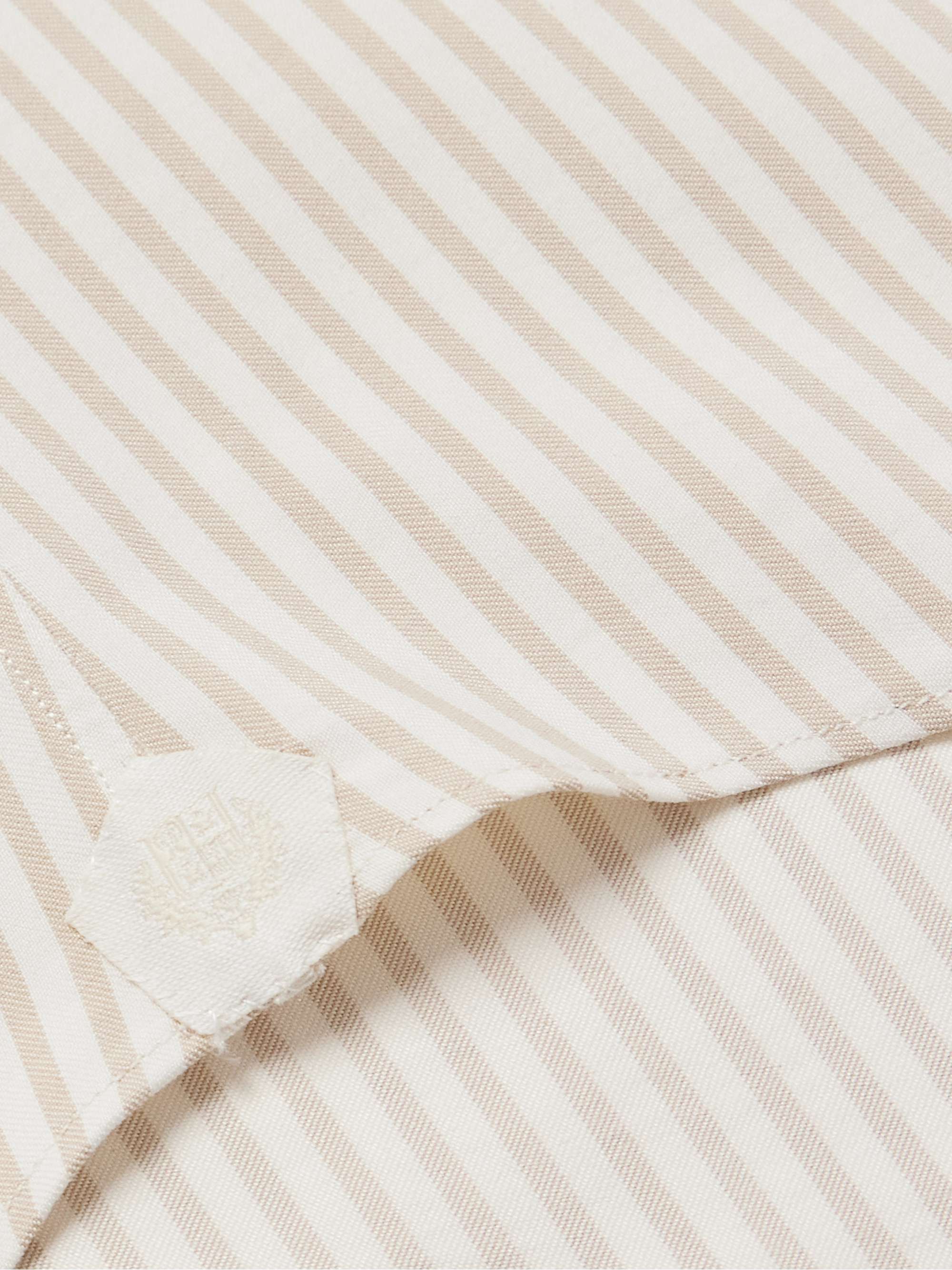 Andre Striped Silk and Cotton-Blend Twill Shirt view